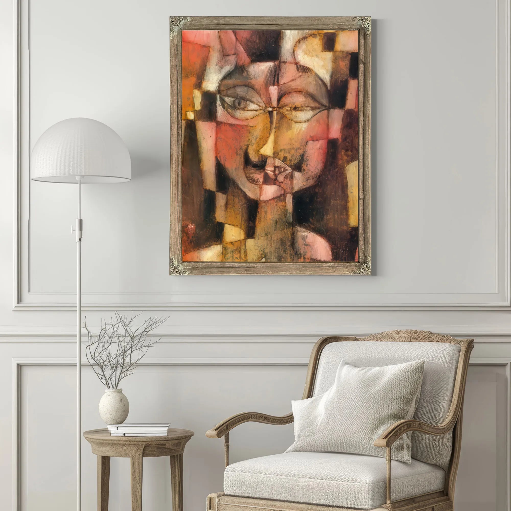Head With German Moustache 1902 22 By Paul Klee Fine Art Print
