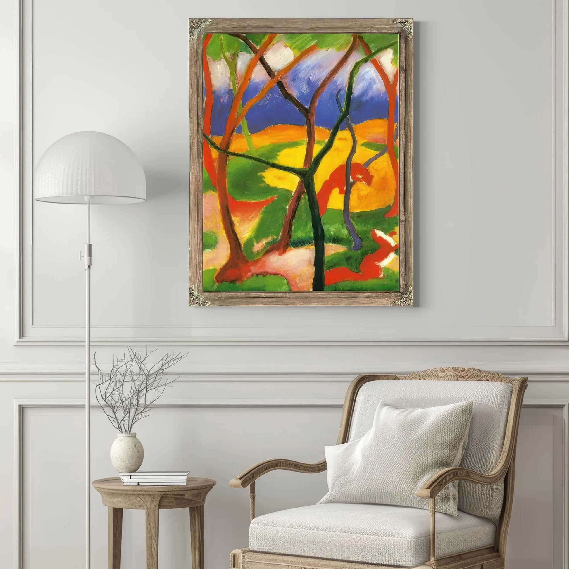 Weasels At Play By Franz Marc Fine Art Print