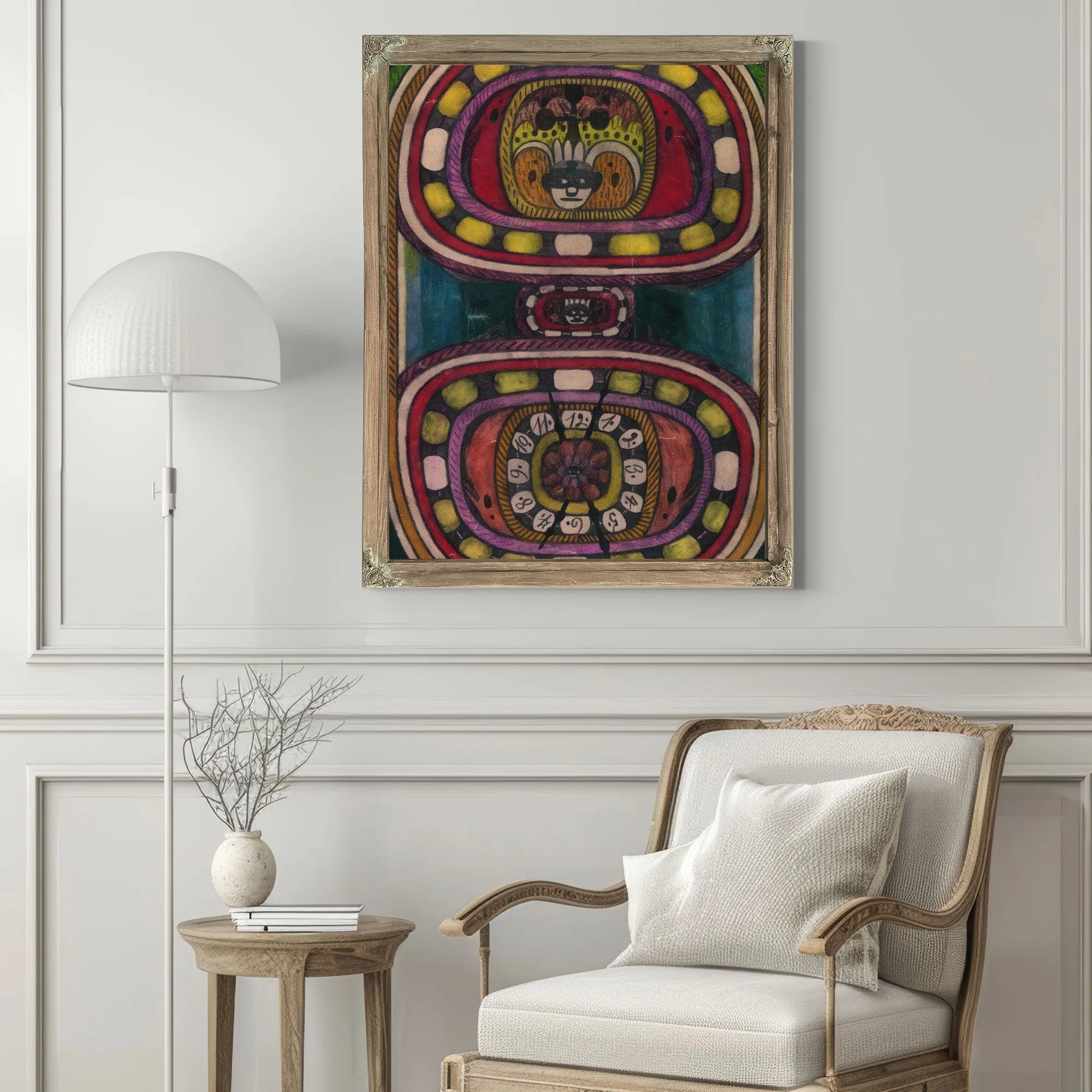 Cleopatra St Adolf Ring Giant City In India 1915 By Adolf Wolfli Fine Art Print