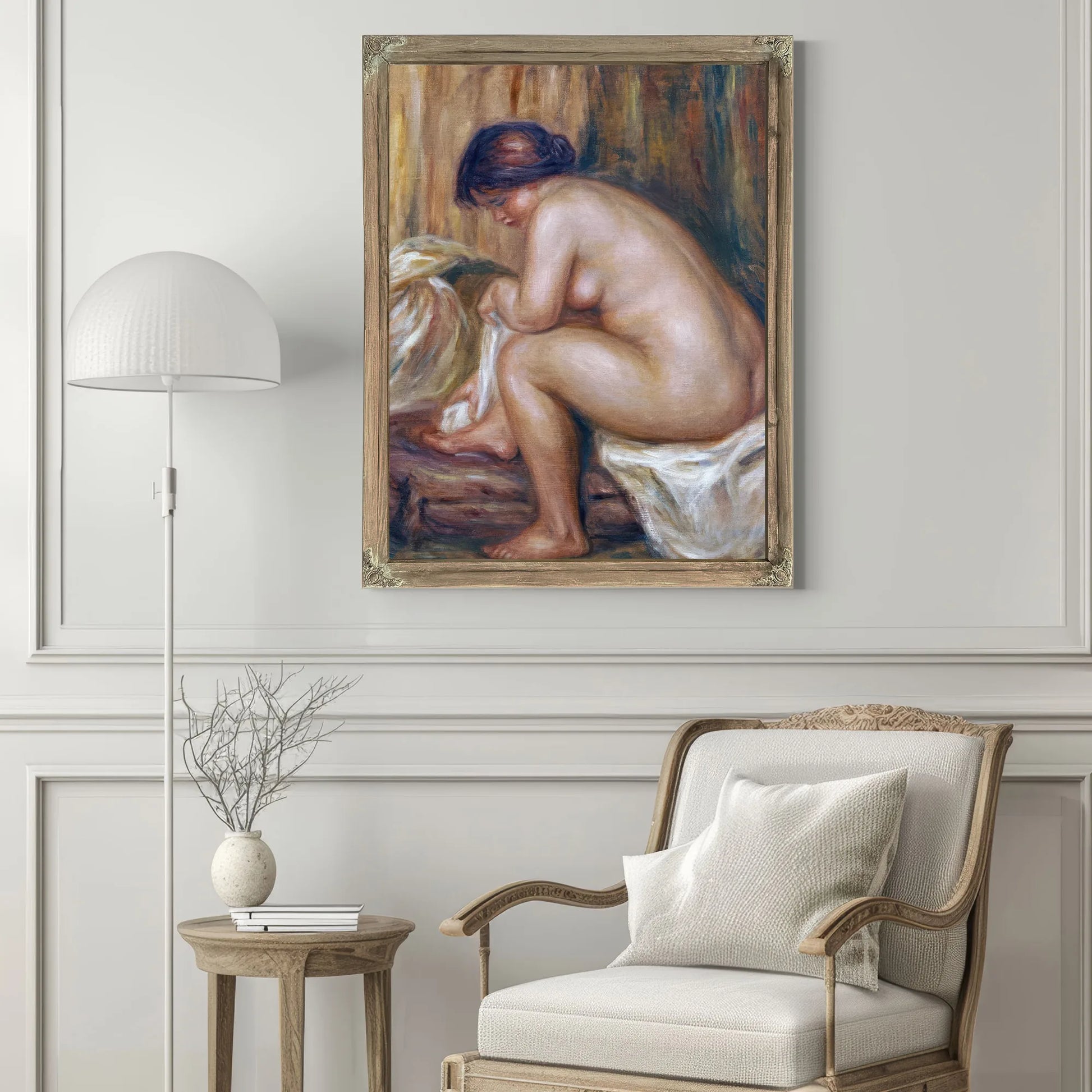After The Bath By Pierre Auguste Renoir Fine Art Print