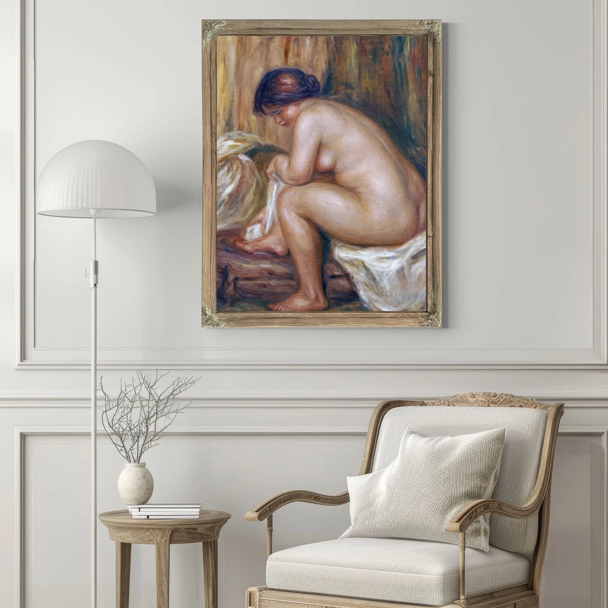 After The Bath By Pierre Auguste Renoir Fine Art Print