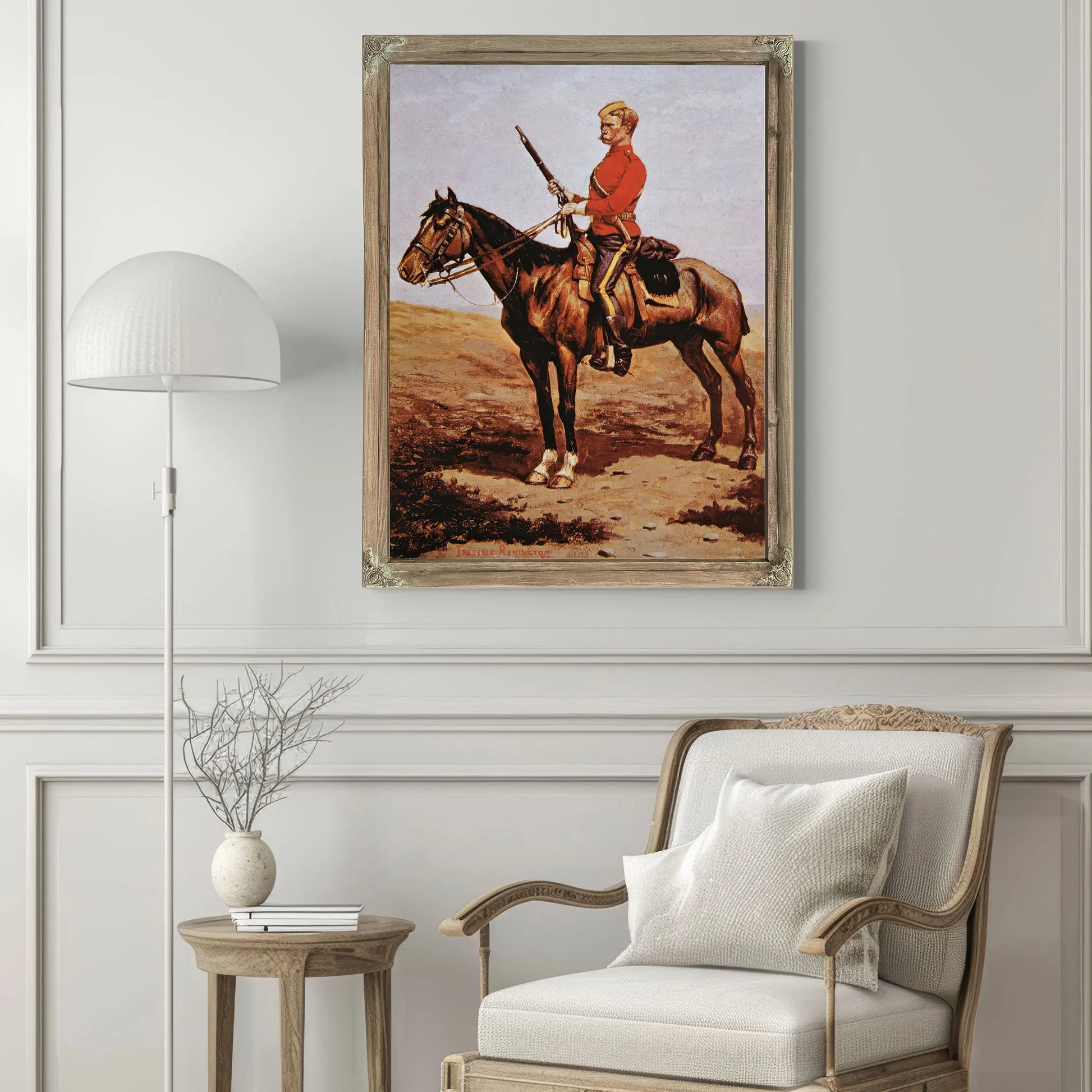 Northwest Mounted Police Of Canada by Frederic Remington