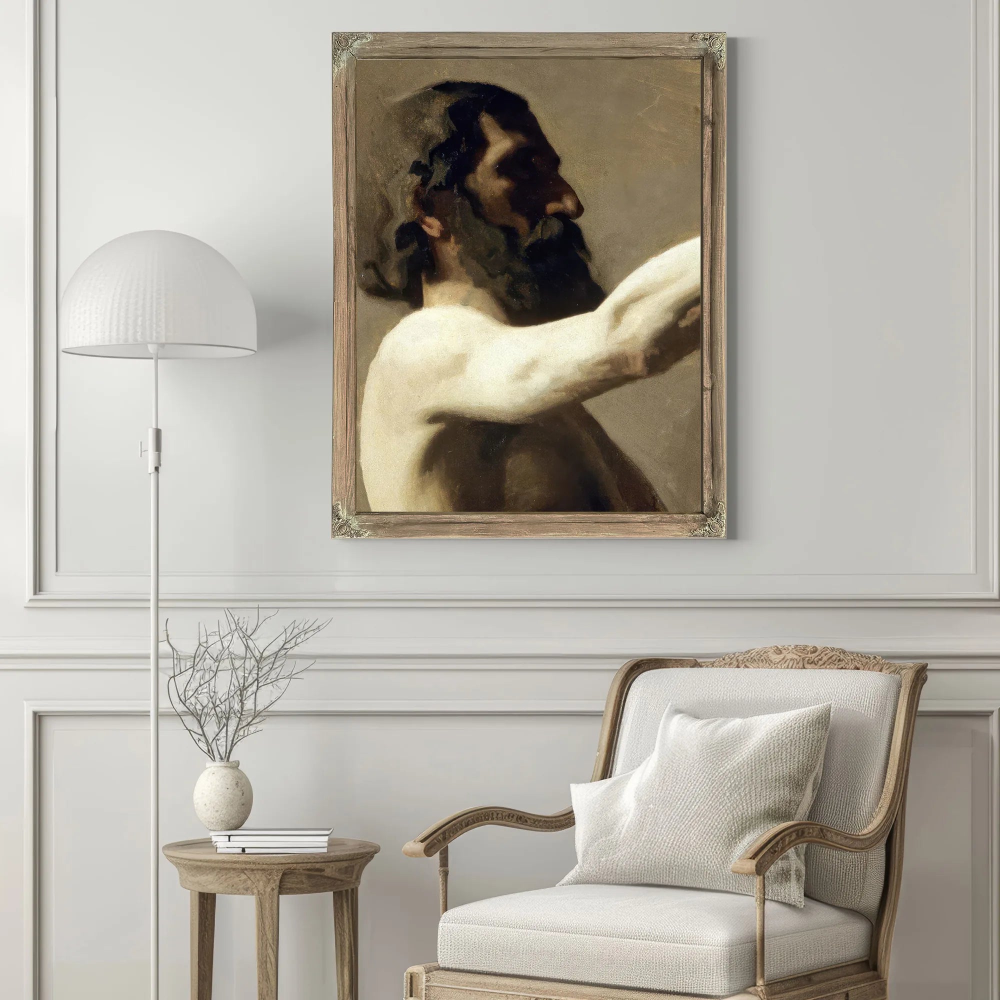Study Of A Nude Man By Thomas Eakins Fine Art Print