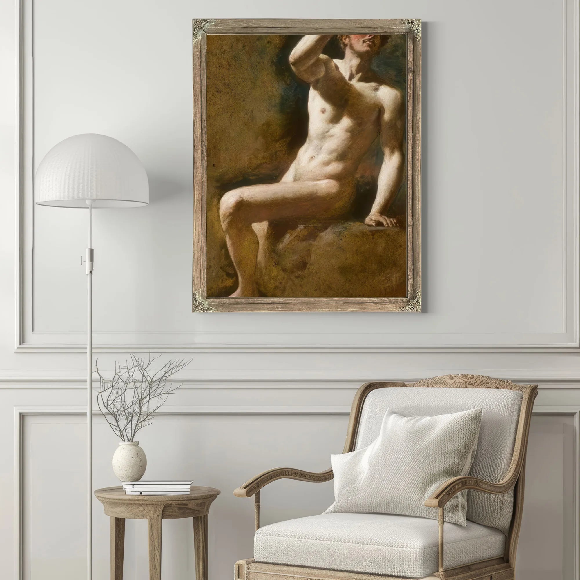 Study Of A Male Nude 3 By William Etty Fine Art Print