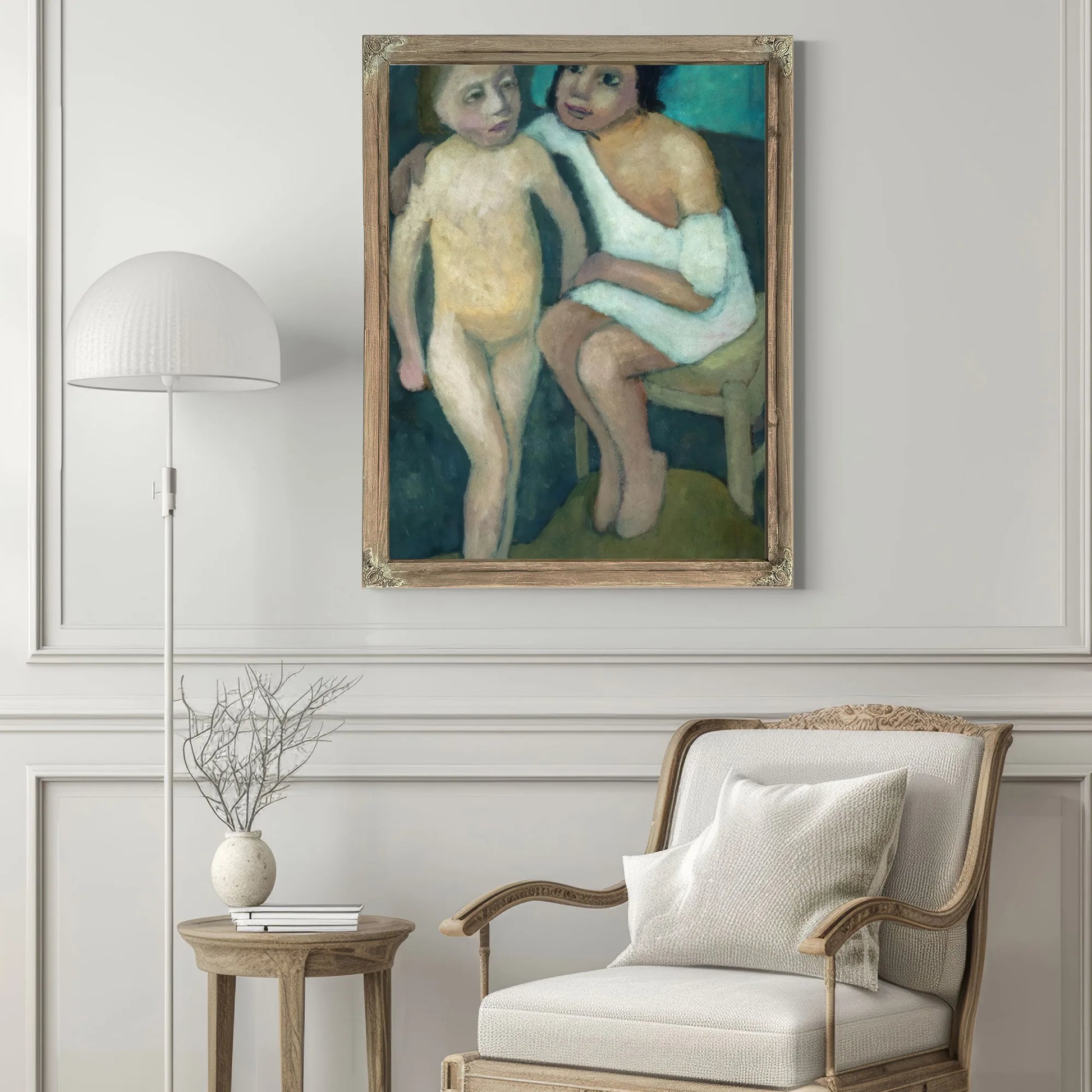 Sitting Girl And Nude 1906 By Paula Modersohn Becker Fine Art Print