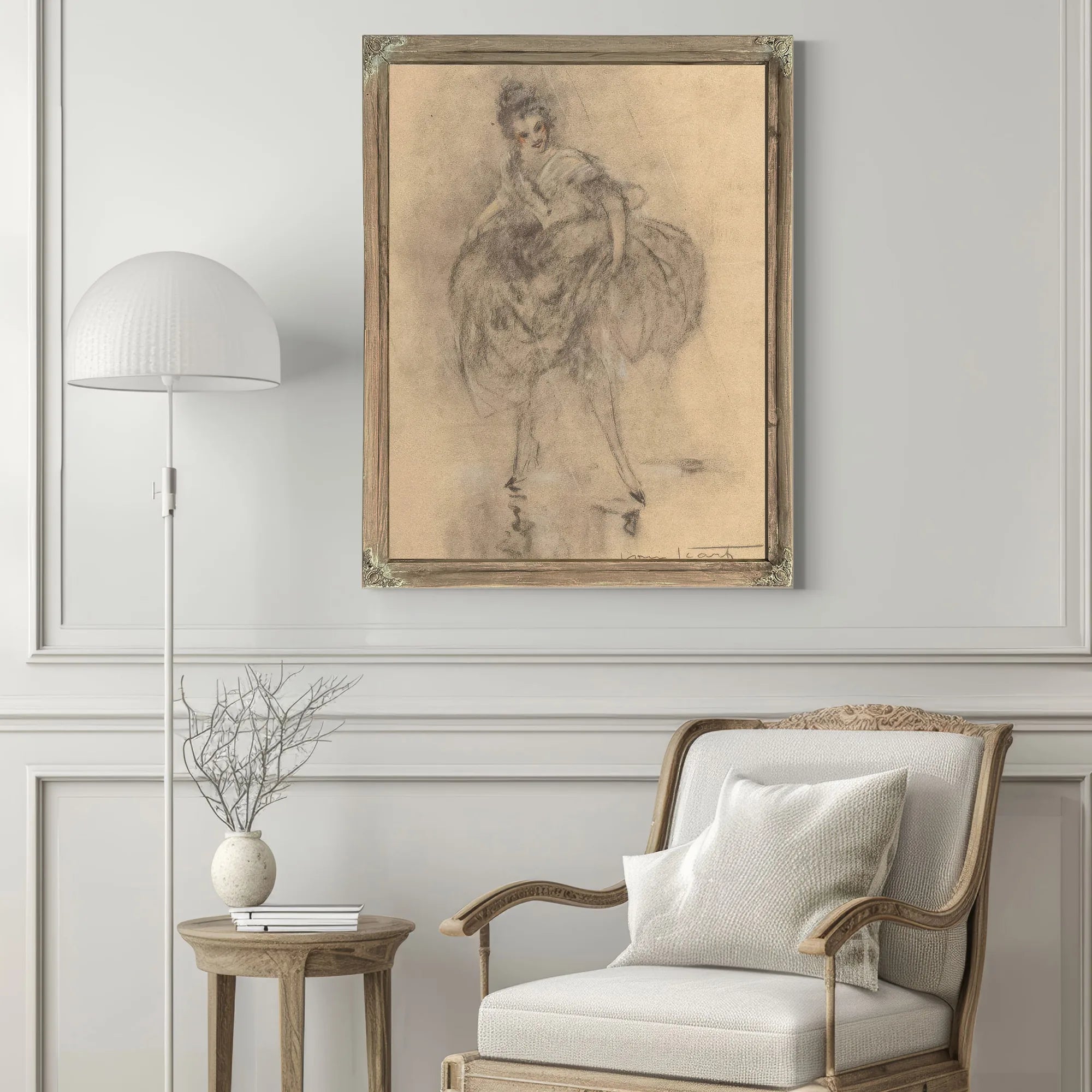 Dessin Des Femmes Circa 1928 By Louis Icart Fine Art Print
