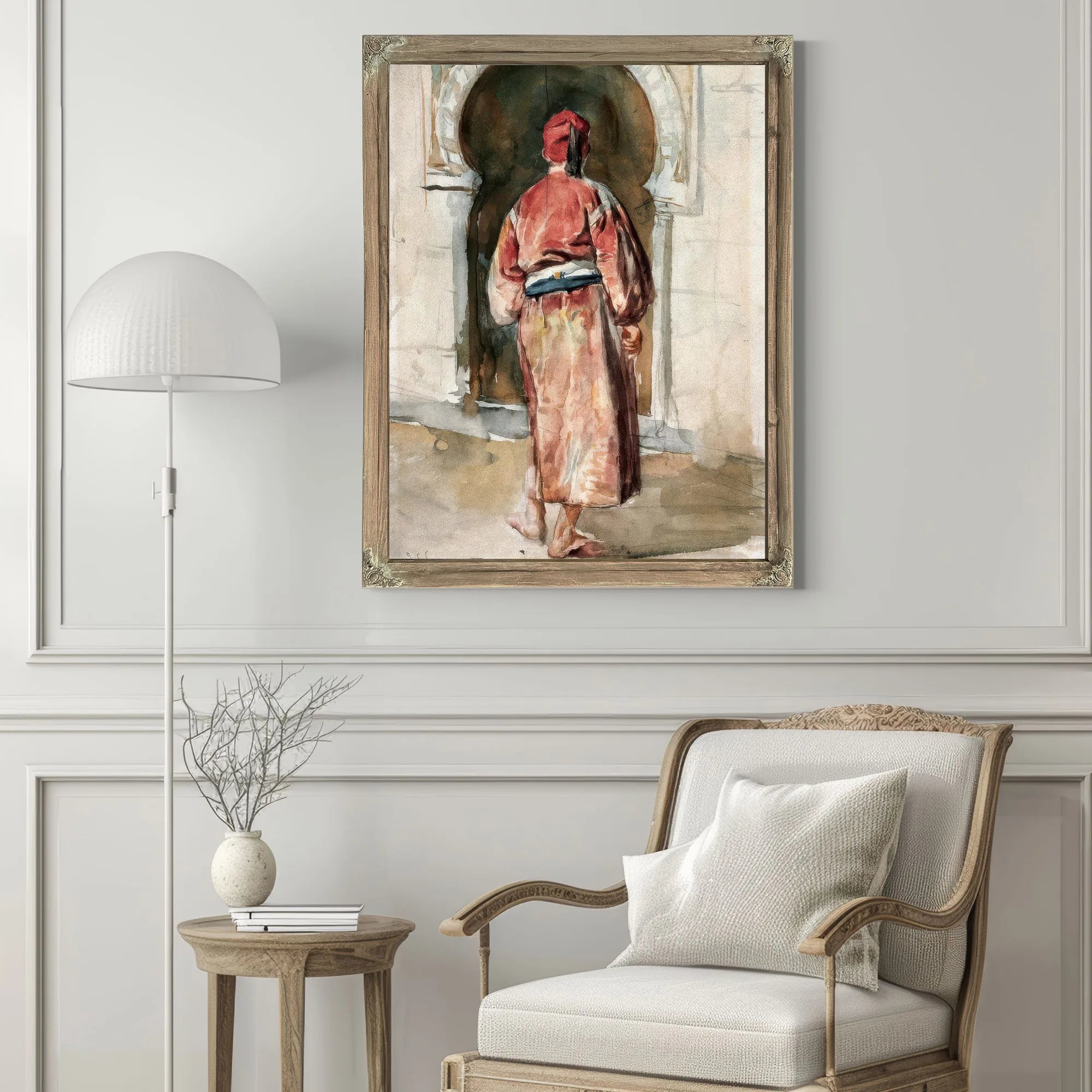 Figure Of A Tunisian Man Seen From Behind By John Singer Sargent Fine Art Print