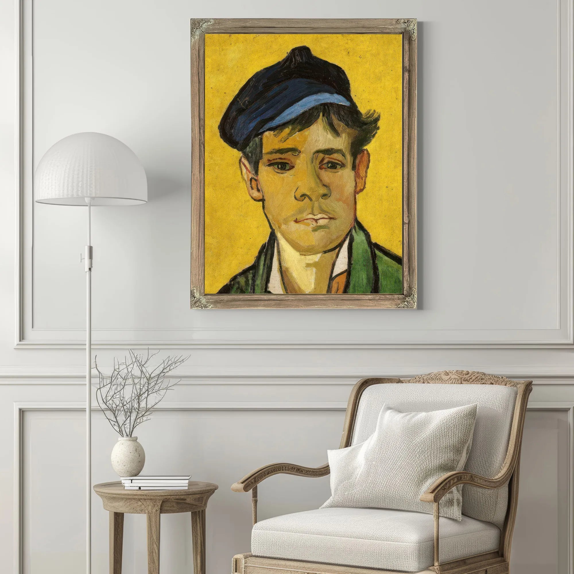 Young Man With A Hat By Vincent Van Gogh Fine Art Print