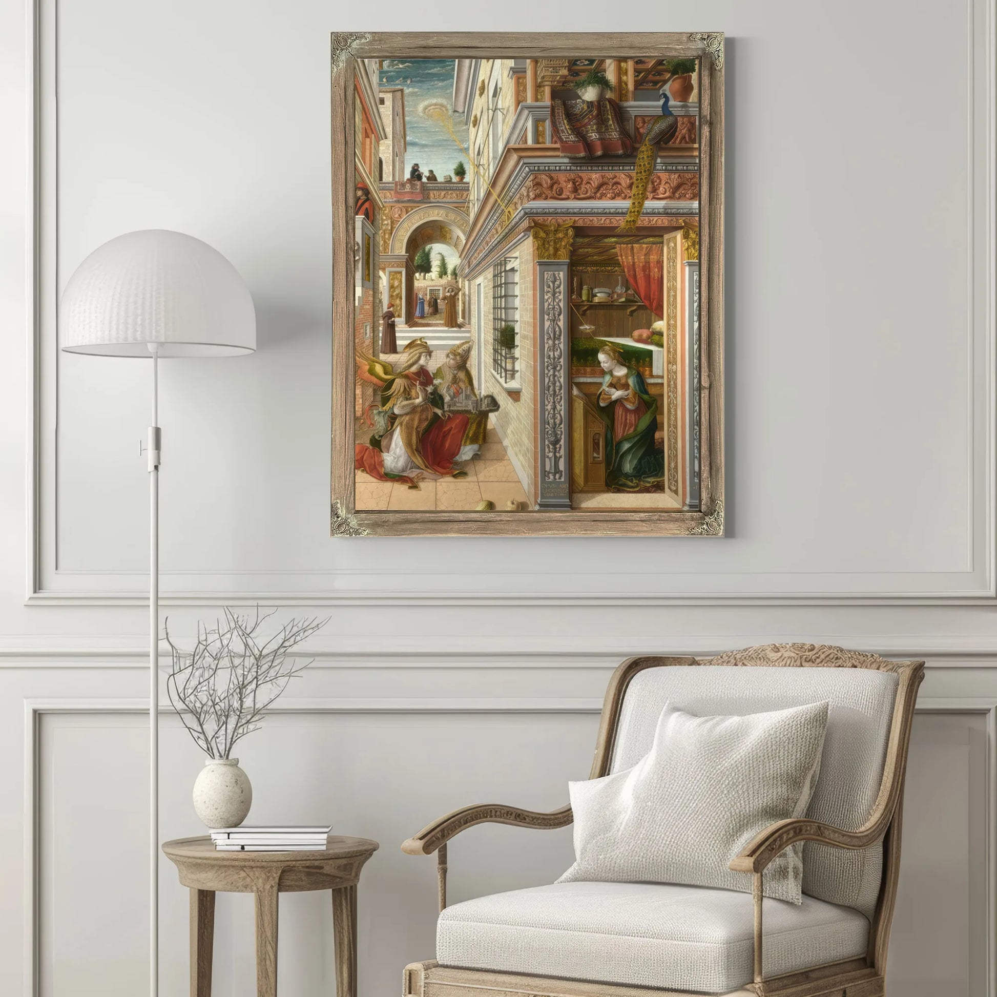 The Annunciation With St Emidius 1486 By Carlo Crivelli Fine Art Print