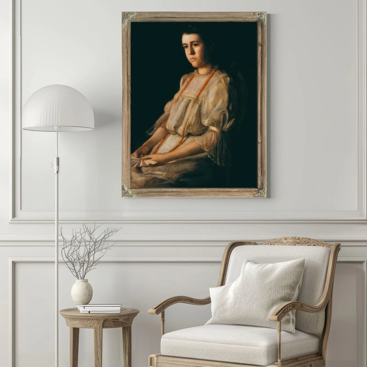 The Coral Necklace By Thomas Eakins Fine Art Print