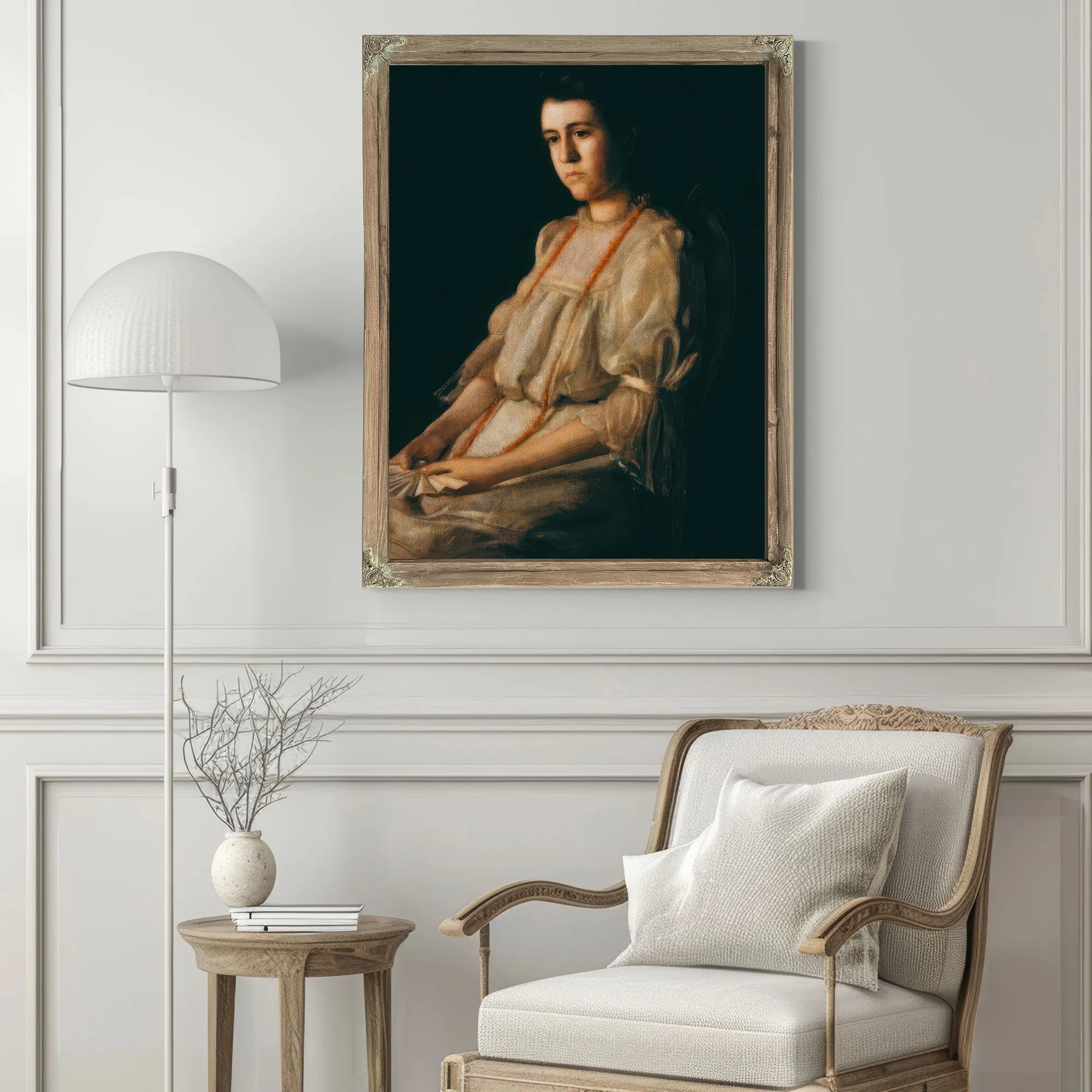 The Coral Necklace By Thomas Eakins Fine Art Print