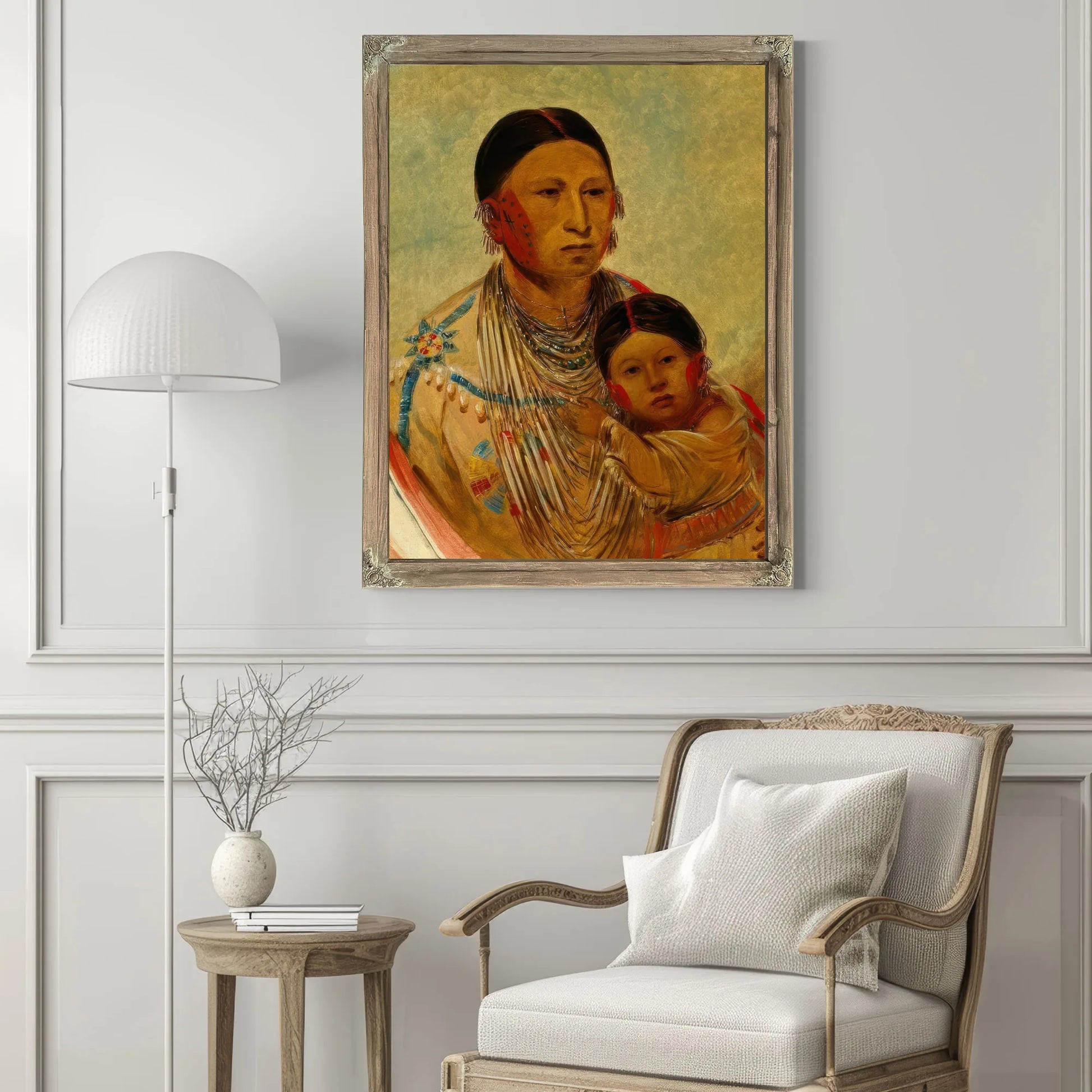 Ru Ton Ye Wee Ma, Strutting Pigeon, Wife Of White Cloud By George Catlin Fine Art Print