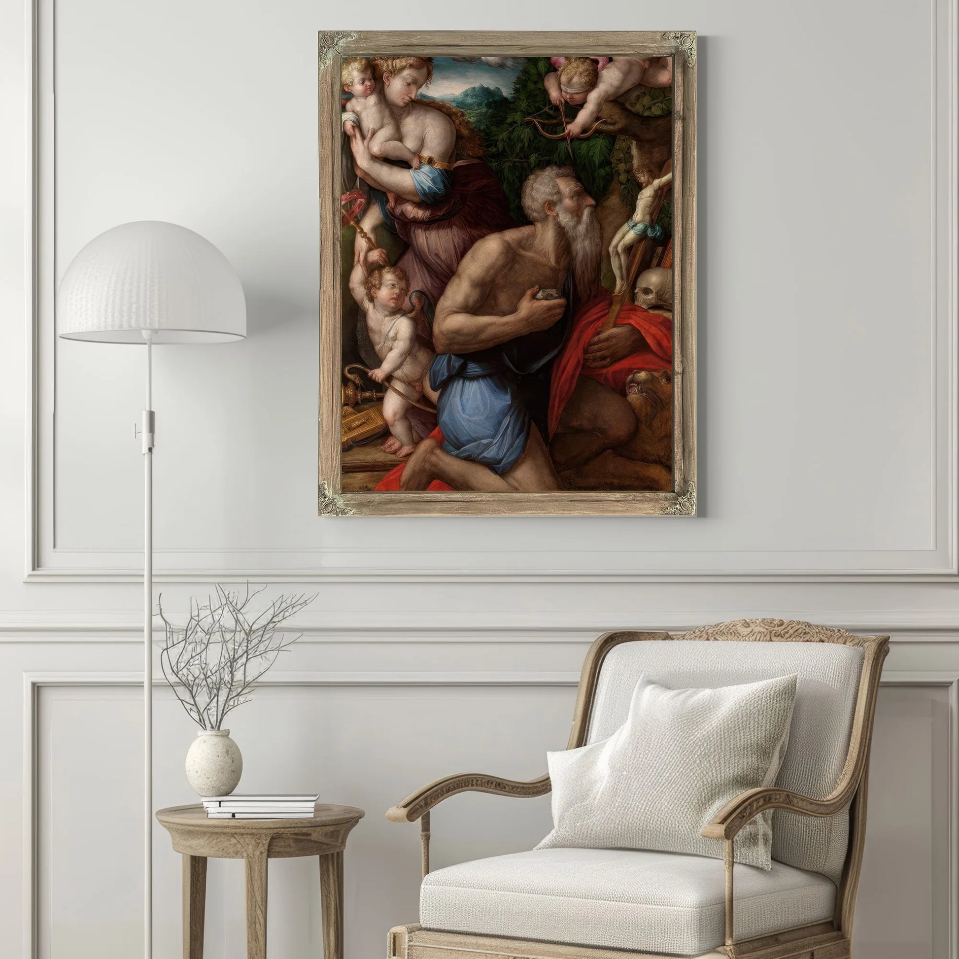 Temptations Of St Jerome By Giorgio Vasari Fine Art Print