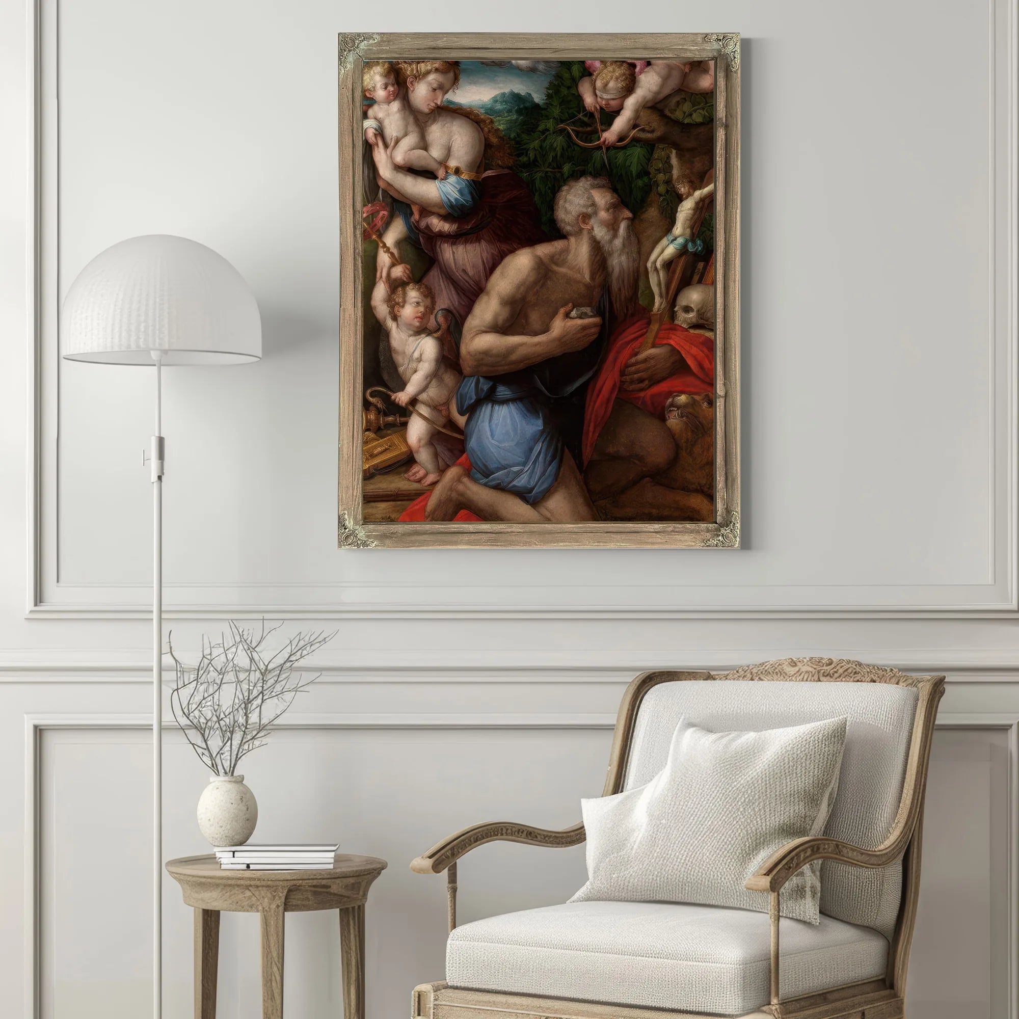Temptations Of St Jerome By Giorgio Vasari Fine Art Print