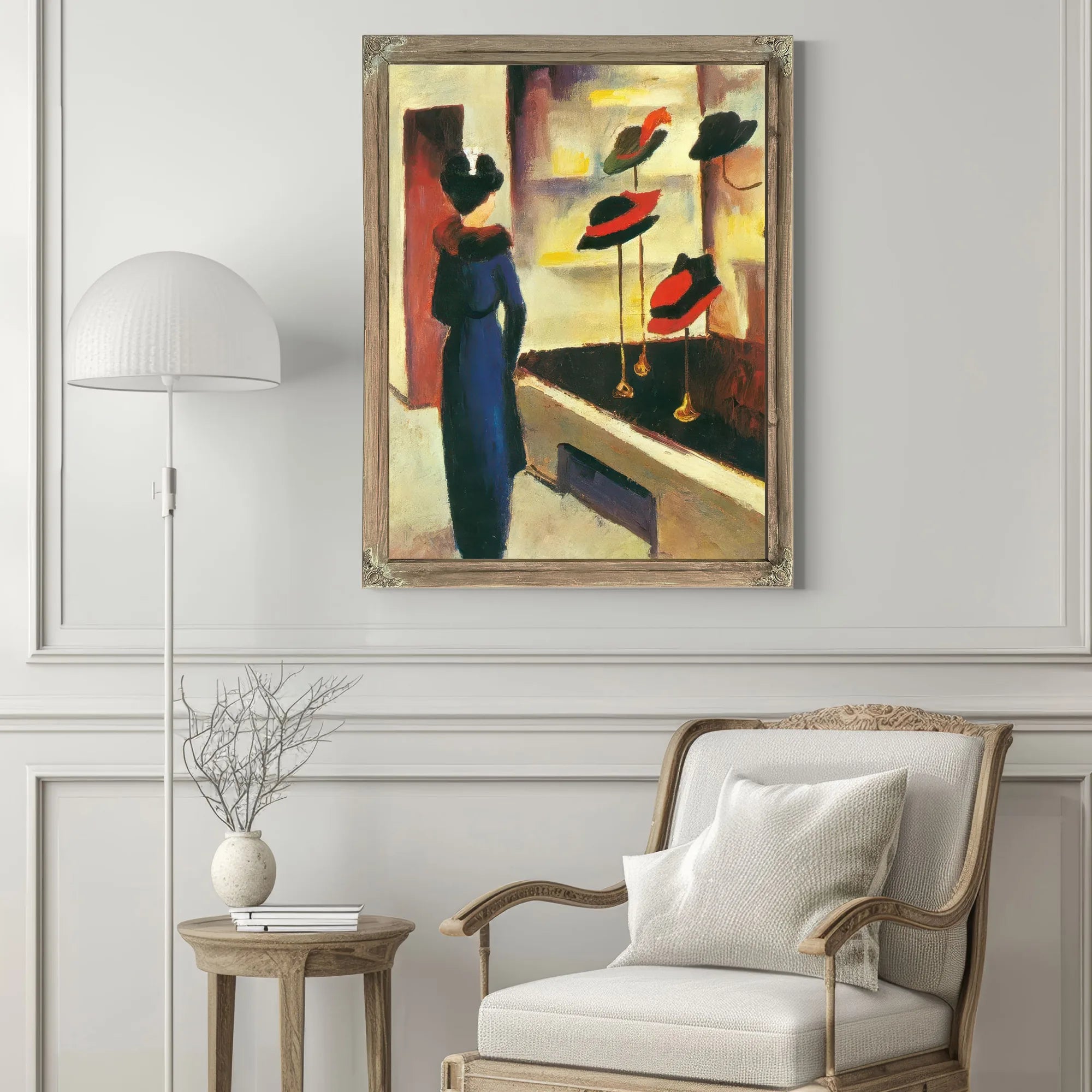 Hat Shop By August Macke Fine Art Print