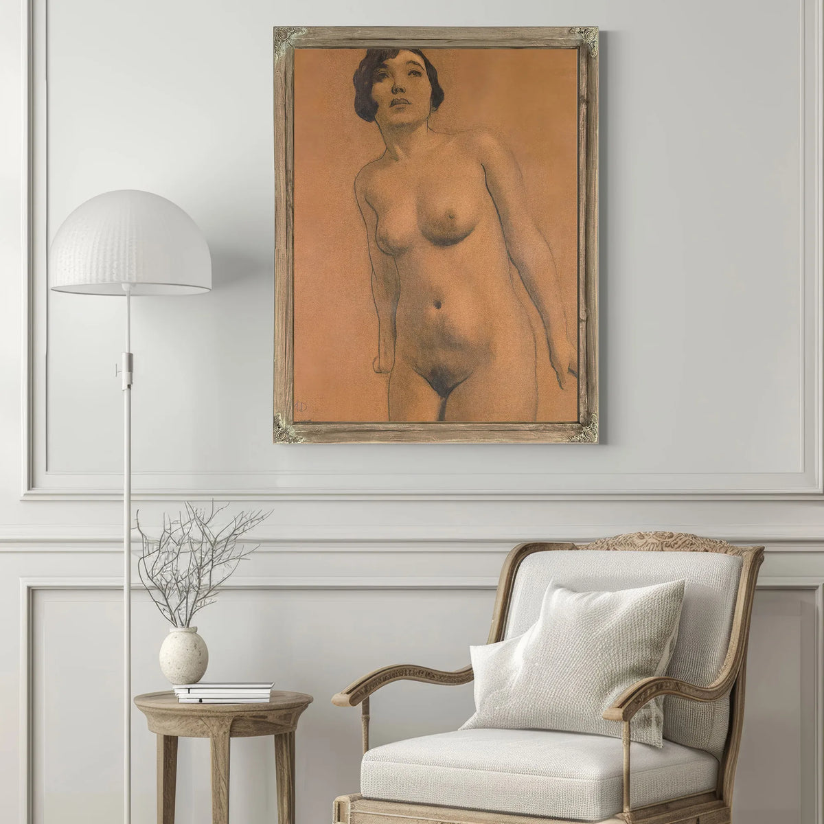 Torso Brunette By Maynard Dixon Fine Art Print