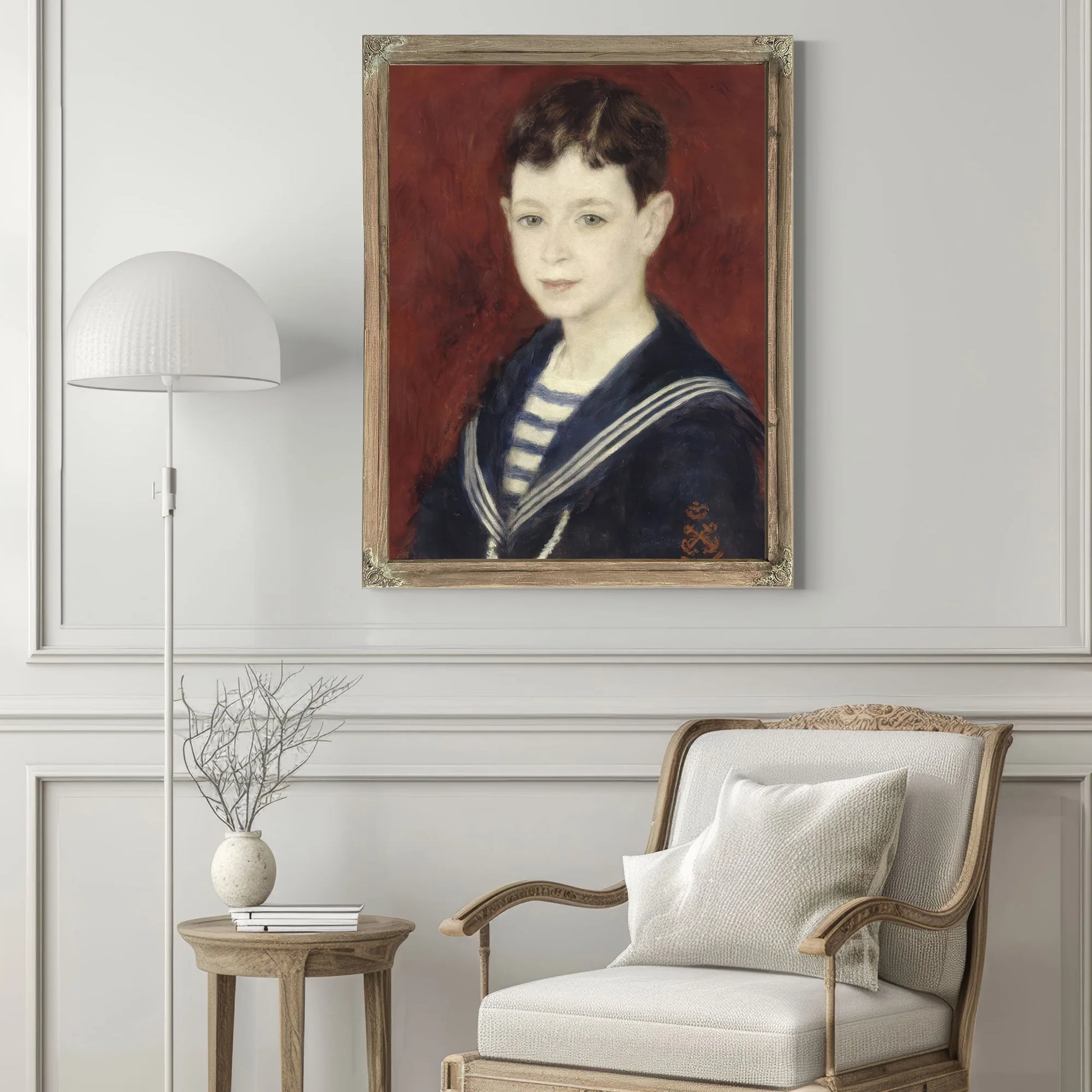 Fernand Halphen As A Boy By Pierre Auguste Renoir Fine Art Print