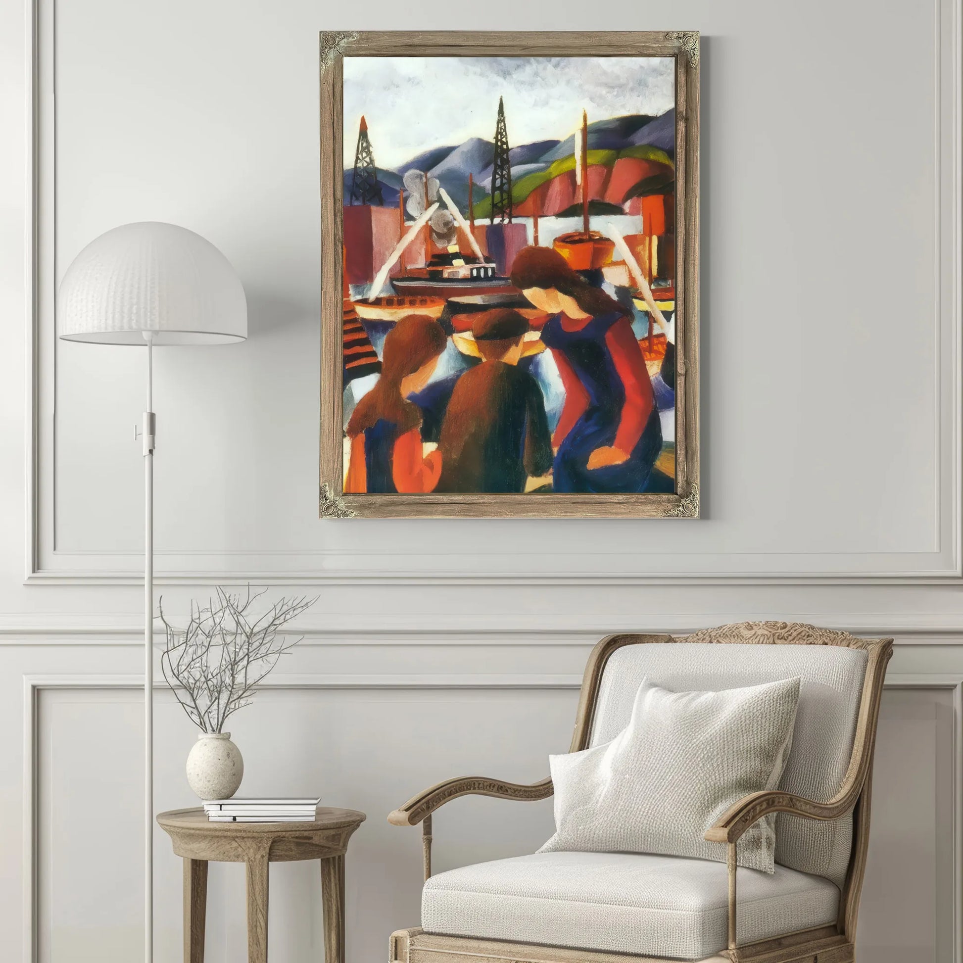 Children In The Harbour I By August Macke Fine Art Print