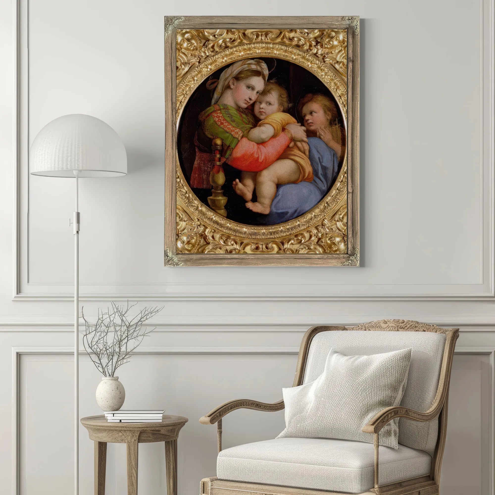 The Madonna Of The Chair By Raphael Fine Art Print