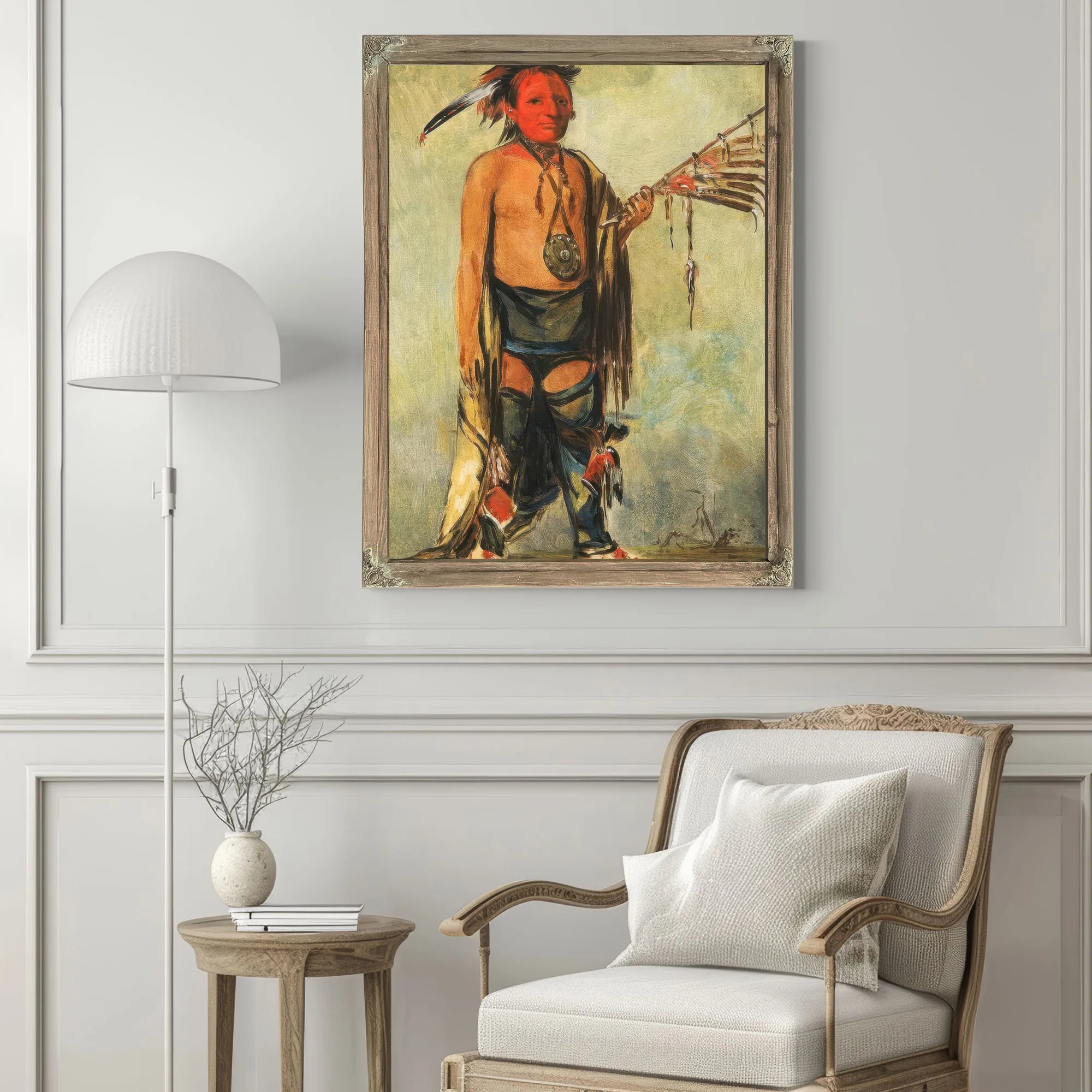 Hoo W'a Ne Kaw, Little Elk By George Catlin Fine Art Print