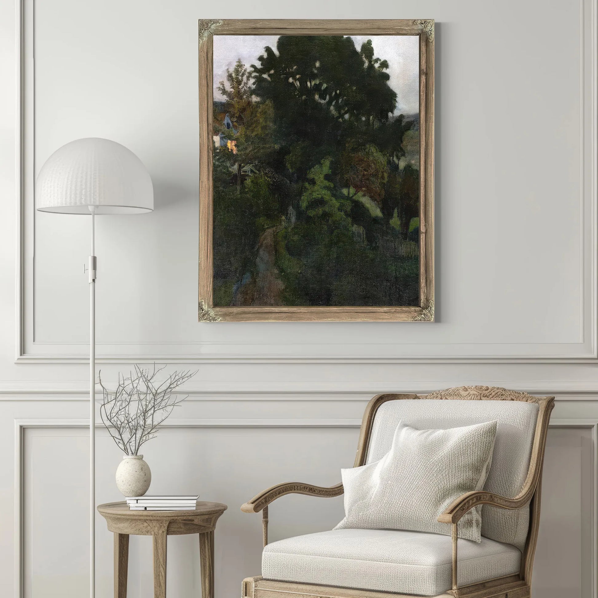 Autumn Dusk In The Garden By Nicolai Astrup Fine Art Print