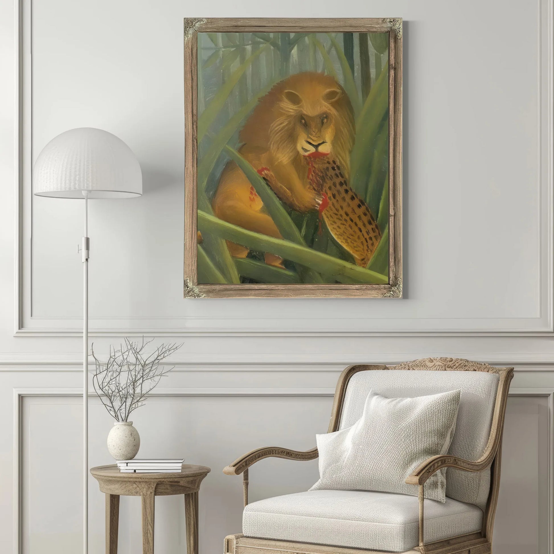 Lions Repast 1907 By Henri Rousseau Fine Art Print