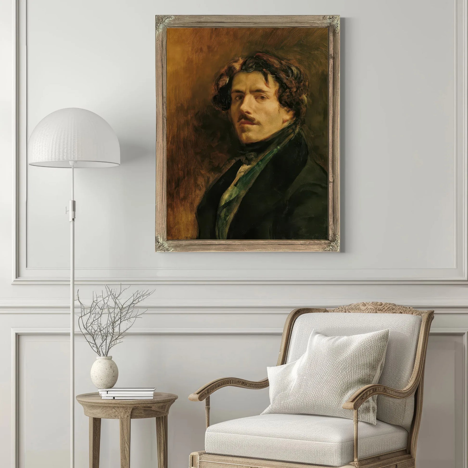Self Portrait By Ferdinand Victor Eugene Delacroix Fine Art Print
