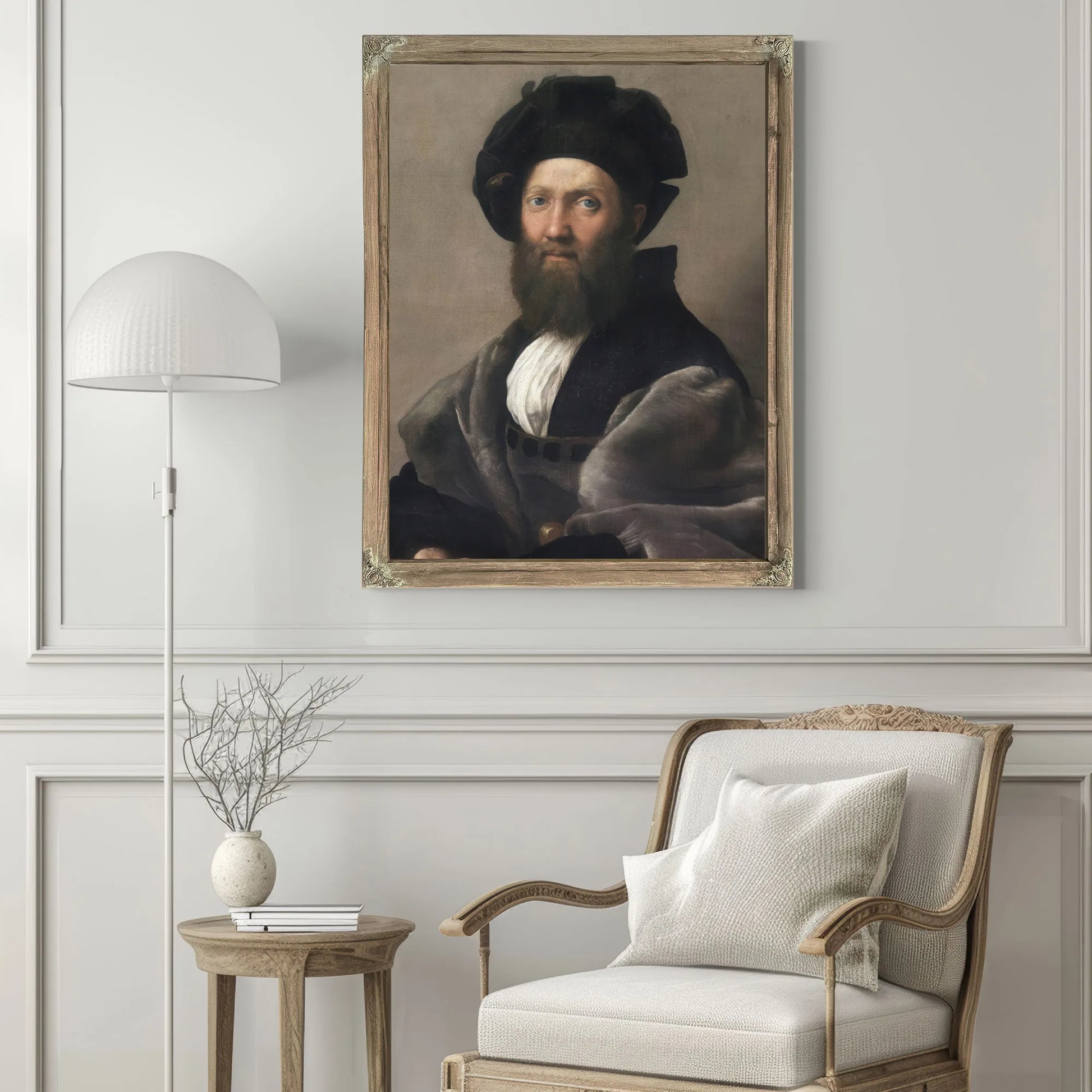 Baldassare Castiglione By Raphael Fine Art Print
