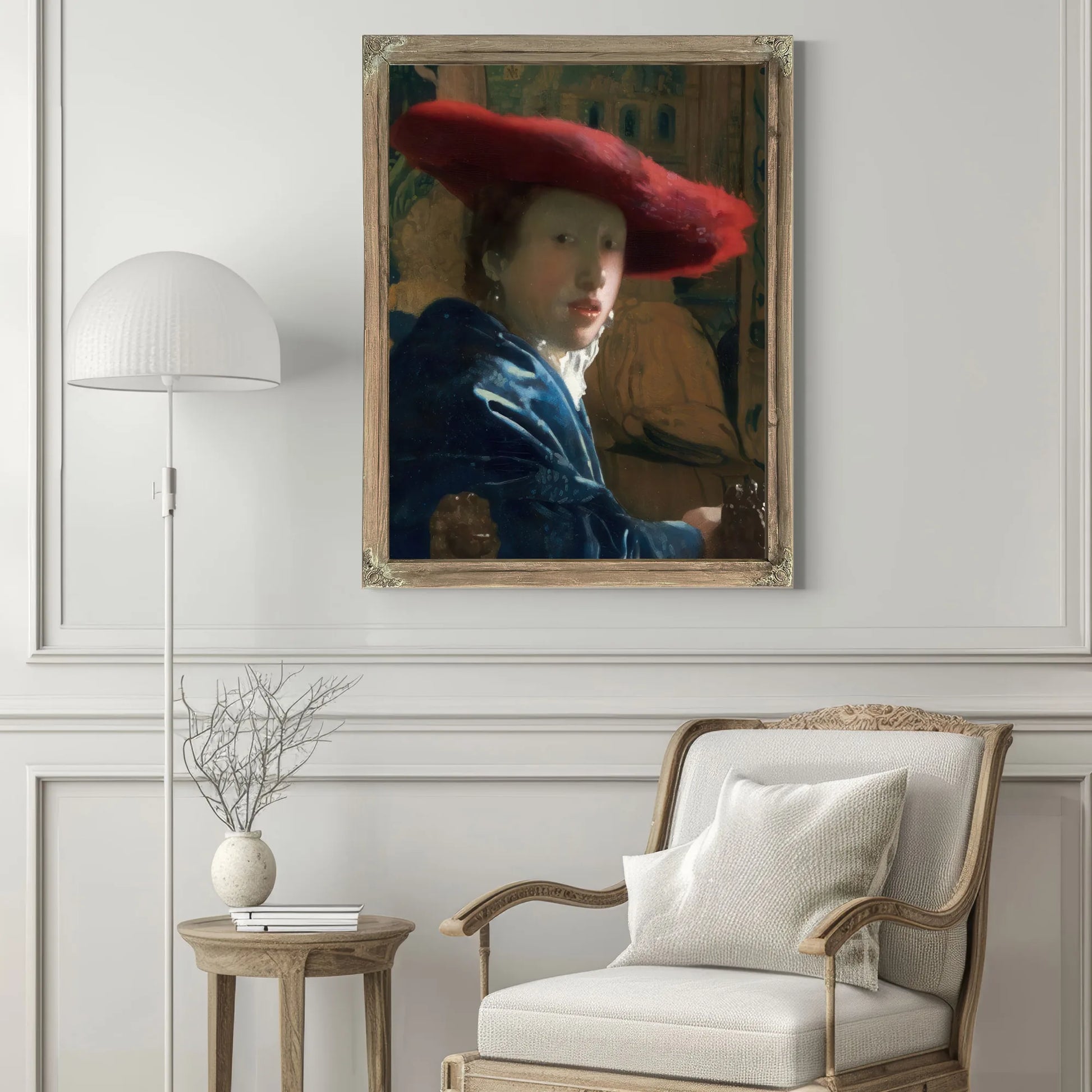 Girl With The Red Hat 1666 By Johannes Vermeer Fine Art Print