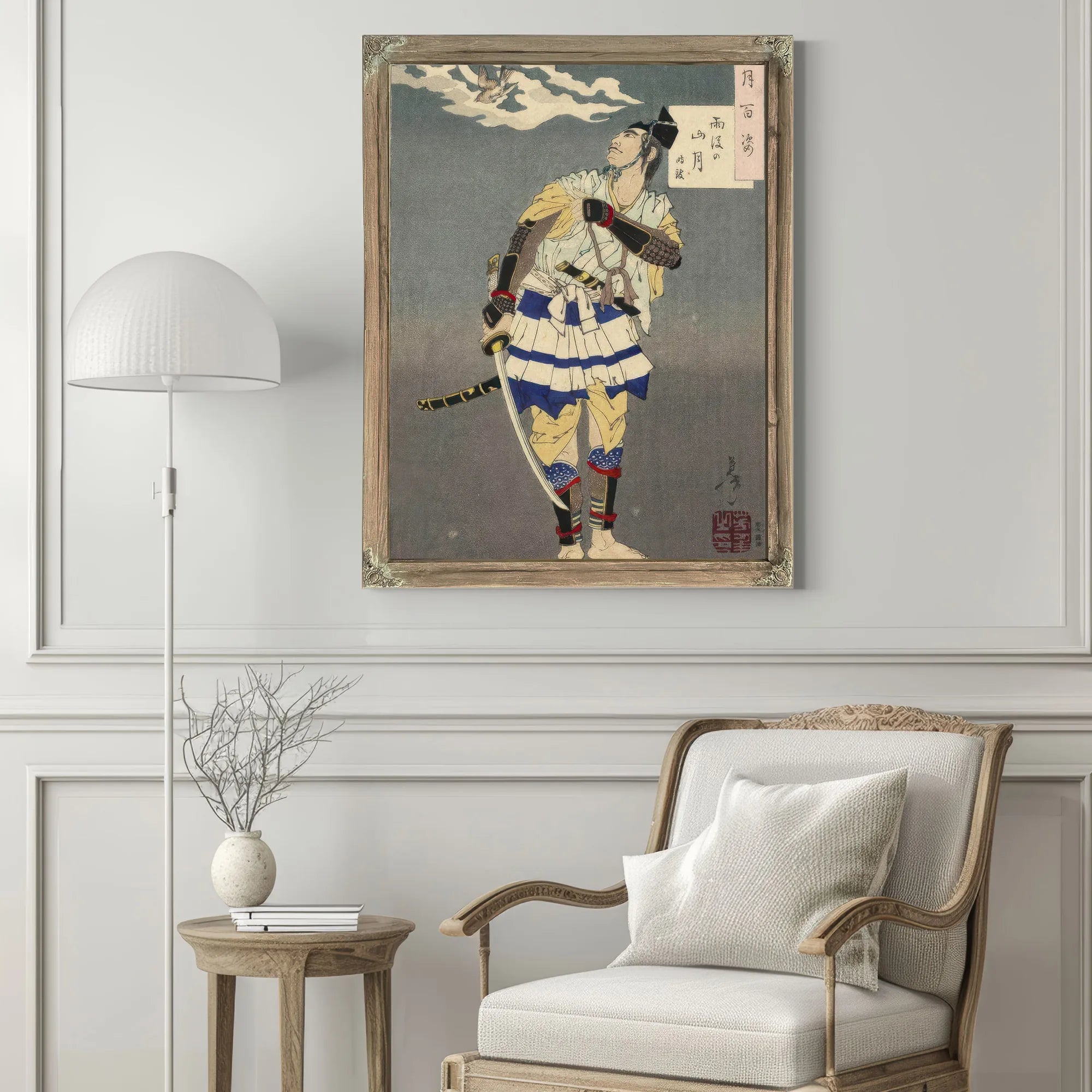 100 Aspects No 9 Mountain Moon After Rain 1885 By Tsukioka Yoshitoshi Fine Art Print