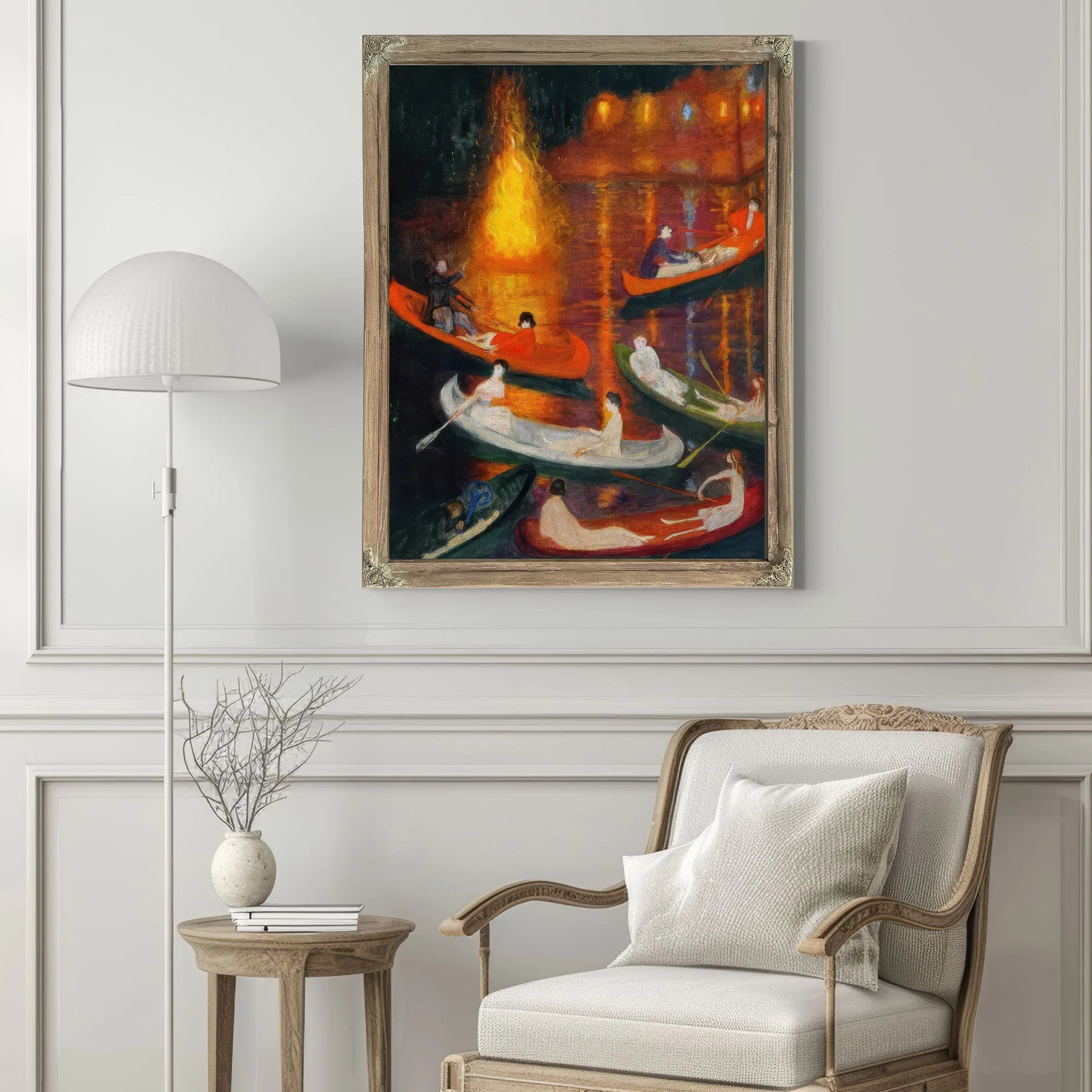 Fete On The Lake By Florine Stettheimer Fine Art Print
