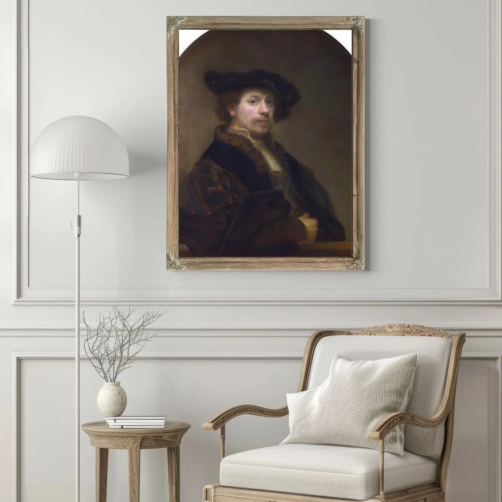 Self Portrait At The Age Of 34 By Rembrandt Fine Art Print