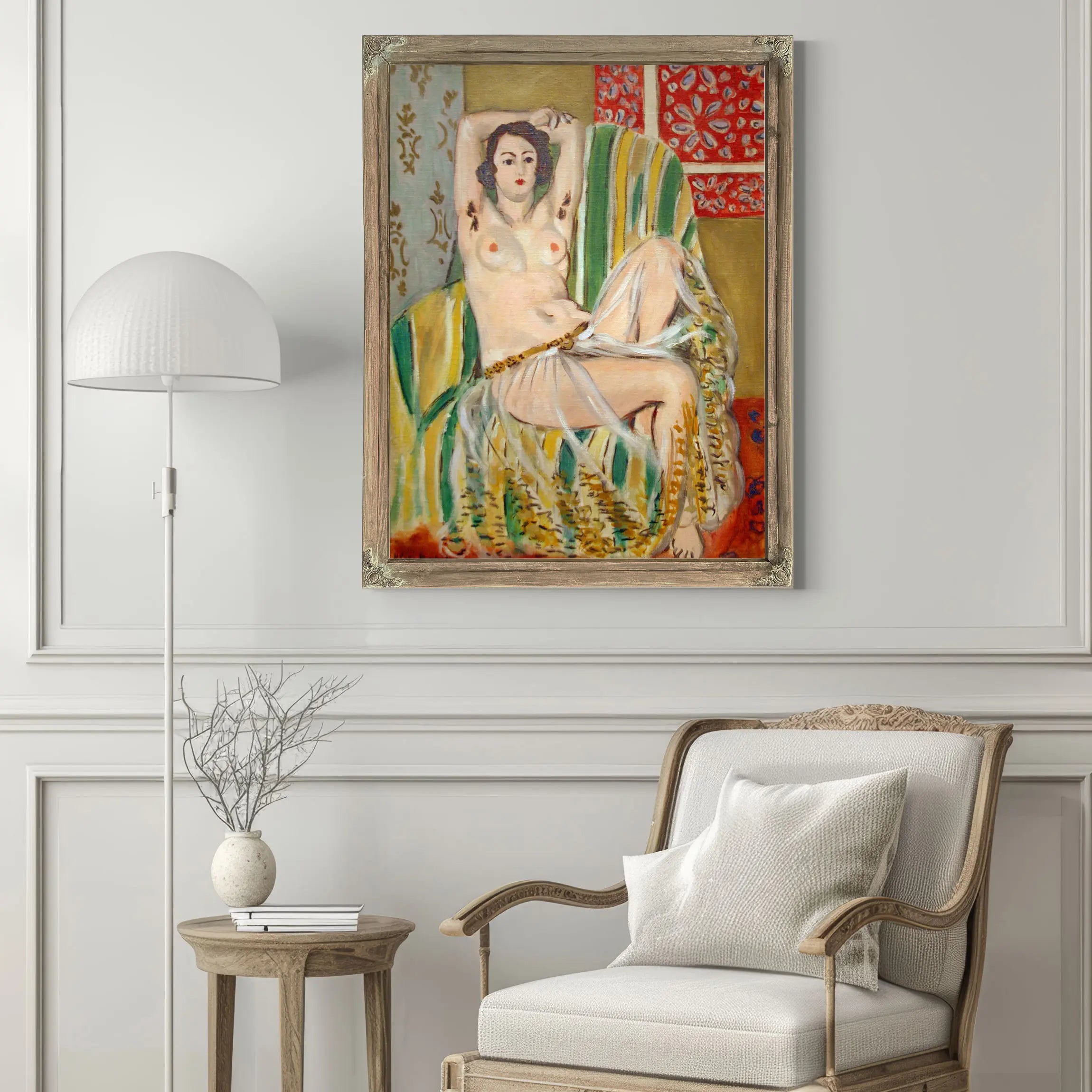Odalisque With Striped Armchair by Henri Matisse