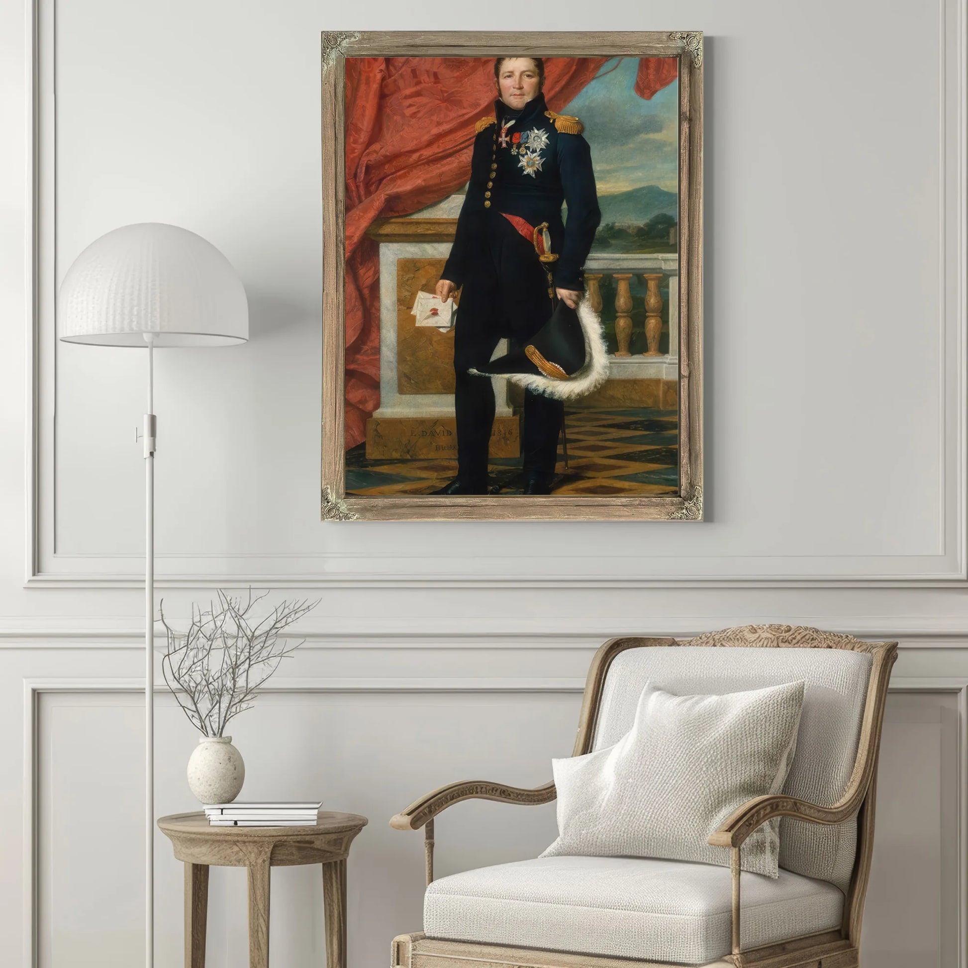 Portrait Of General Etienne Maurice Gerard By Jacques Louis David Fine Art Print