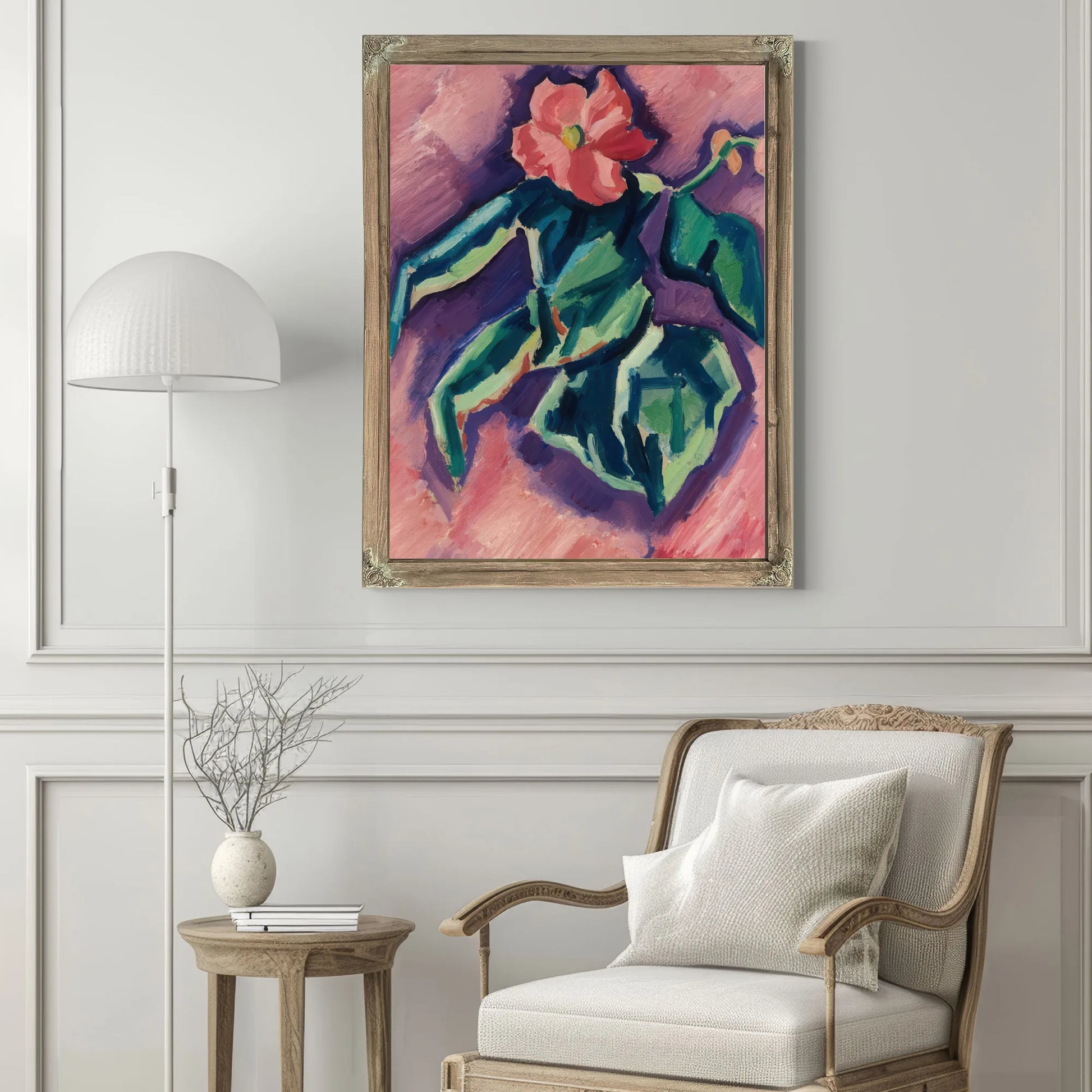 Pink Begonias By Marsden Hartley Fine Art Print