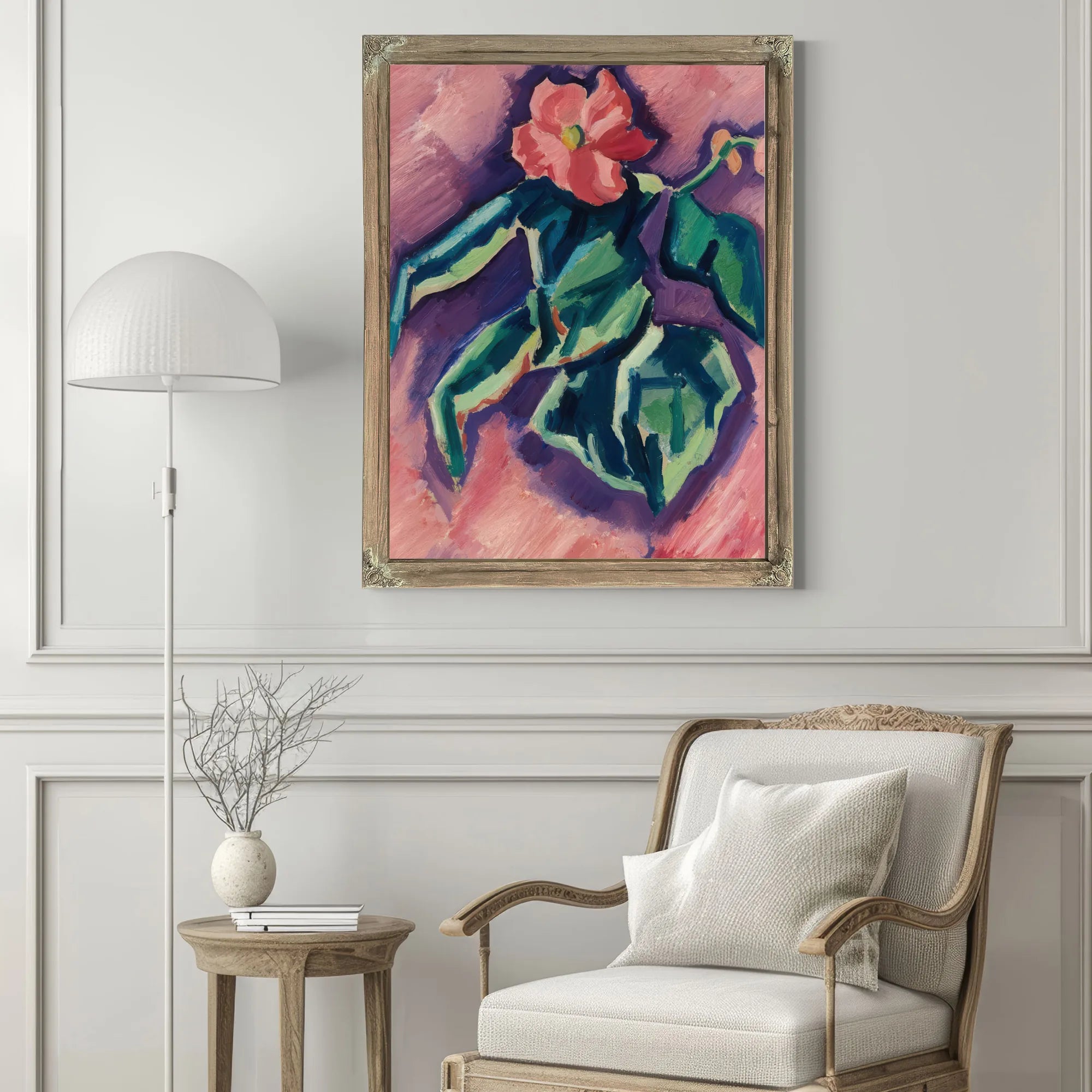 Pink Begonias By Marsden Hartley Fine Art Print