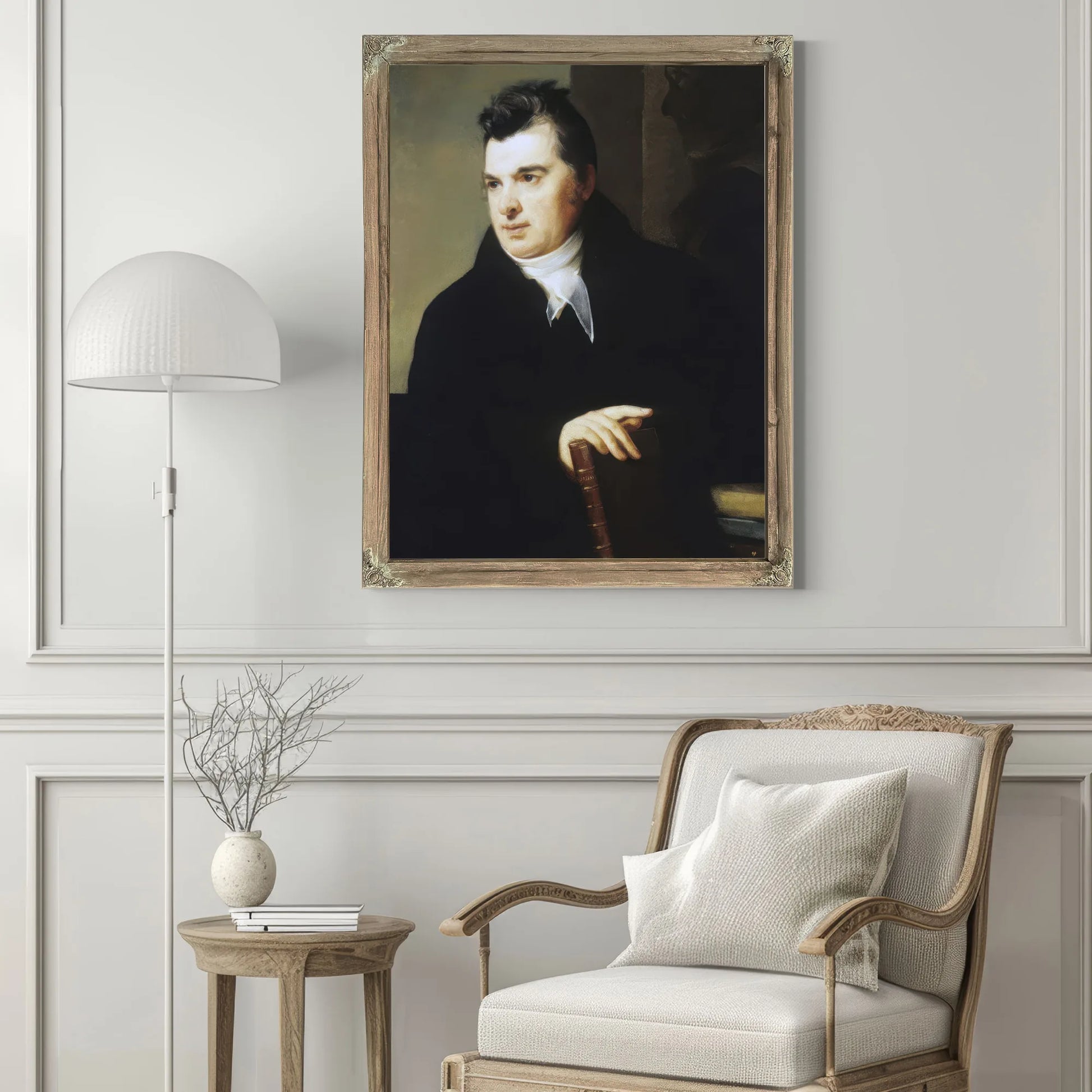 Portrait Of David Hosack, M.D. By Thomas Sully Fine Art Print