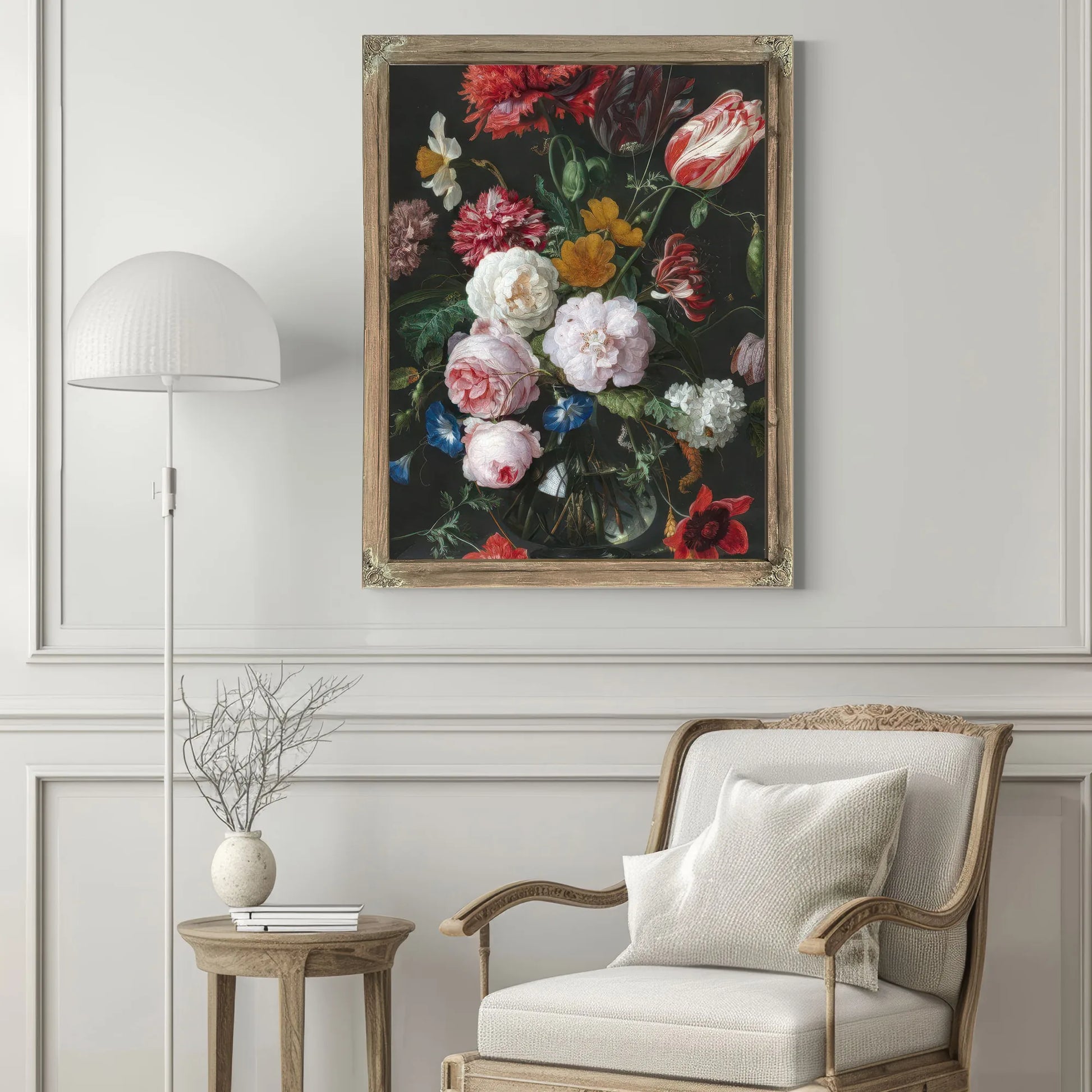 Still Life With Flowers In A Glass Vase By Jan Davidsz De Heem Fine Art Print