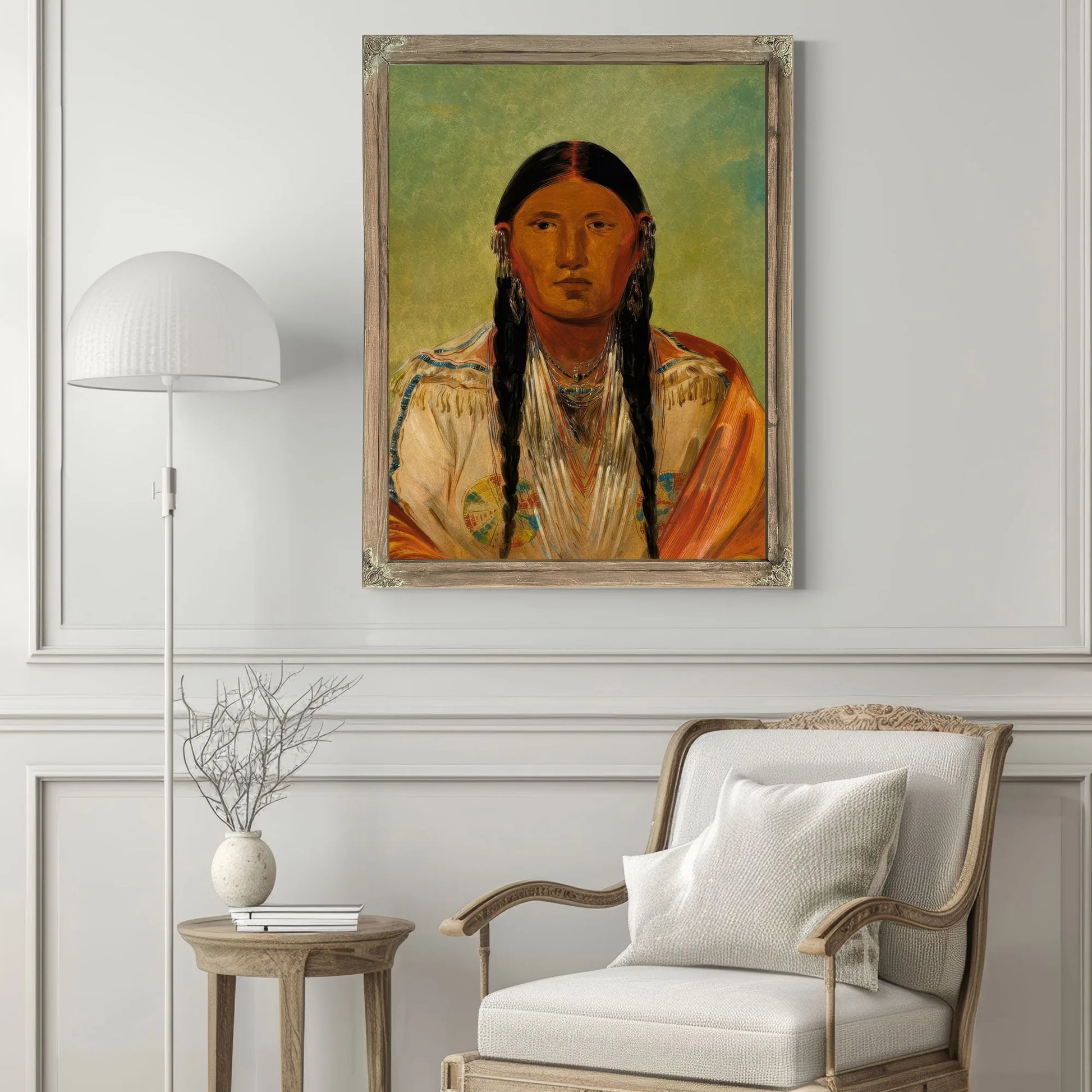 Ru Ton Wee Me, Pigeon On The Wing By George Catlin Fine Art Print