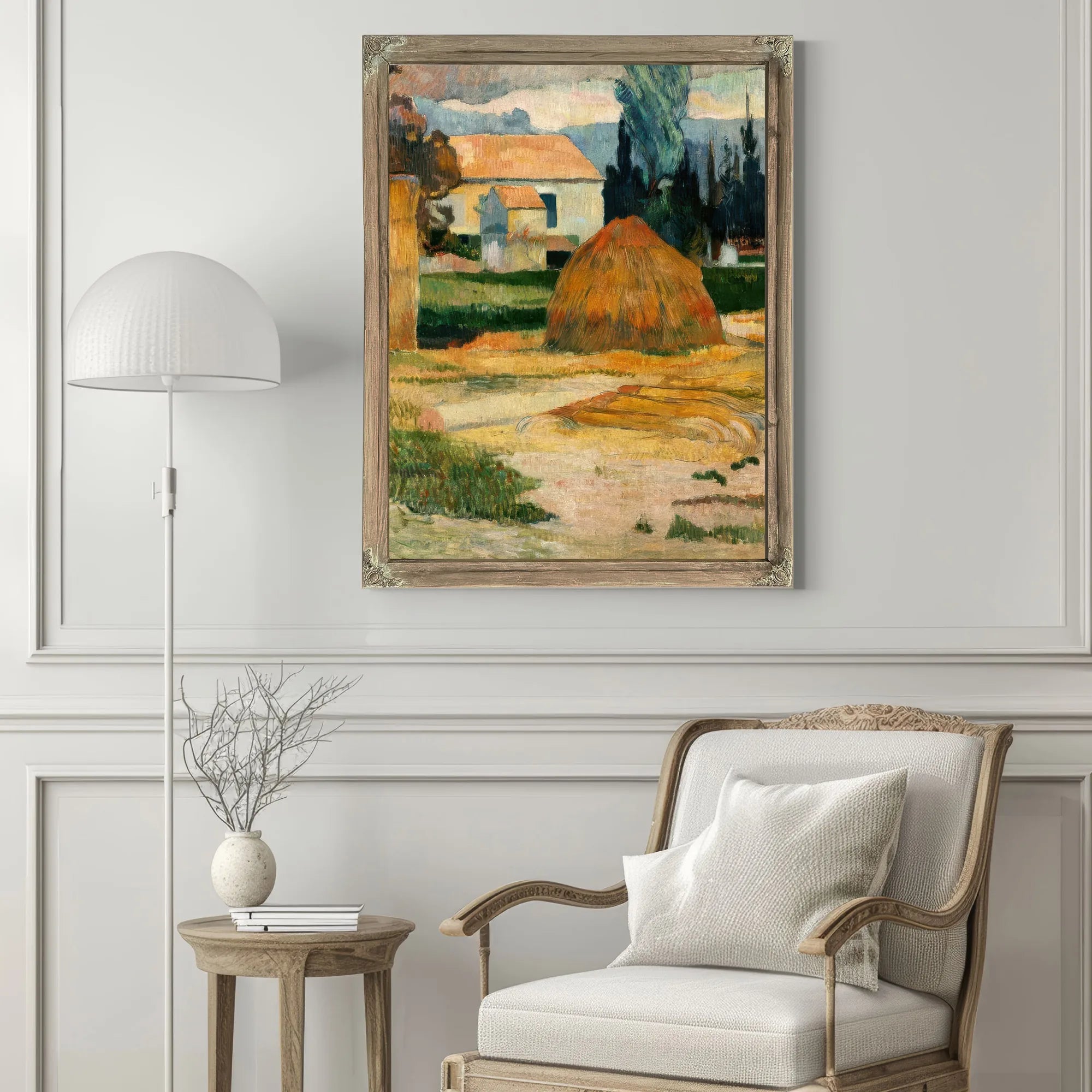 Landscape Near Arles by Paul Gauguin Fine Art Print