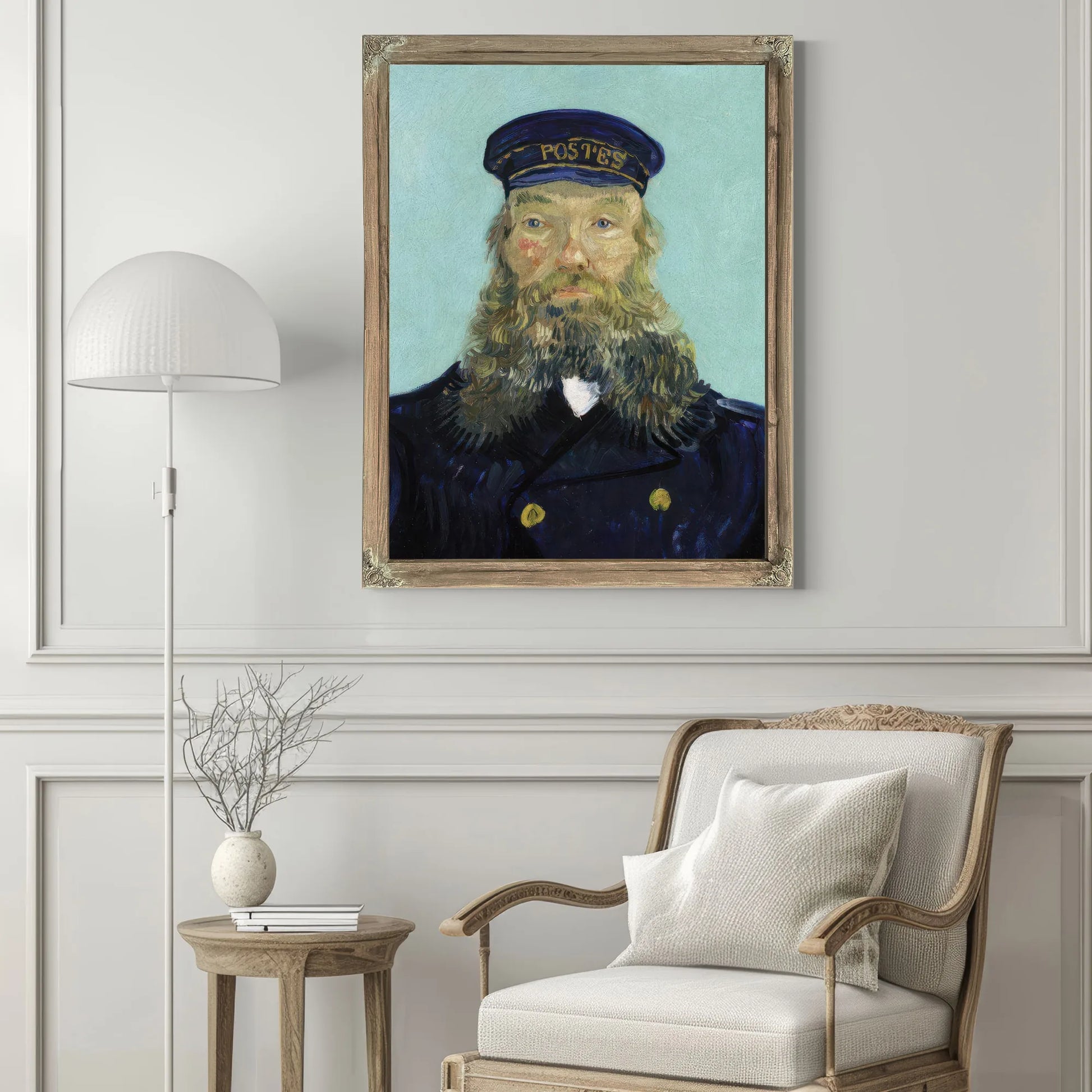 Portrait Of Postman Roulin By Vincent Van Gogh Fine Art Print