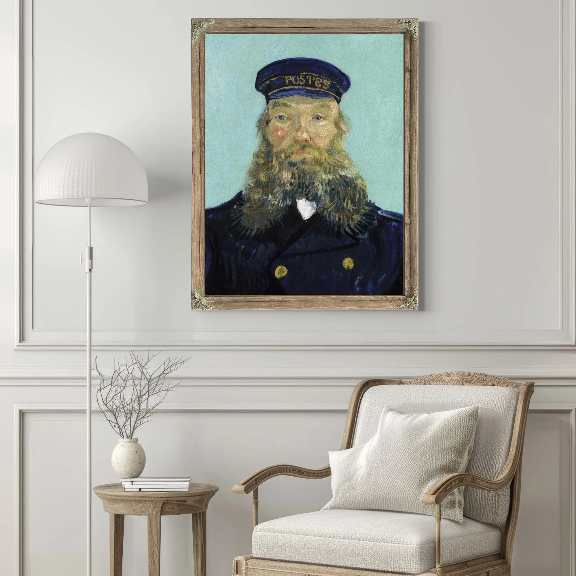 Portrait Of Postman Roulin By Vincent Van Gogh Fine Art Print
