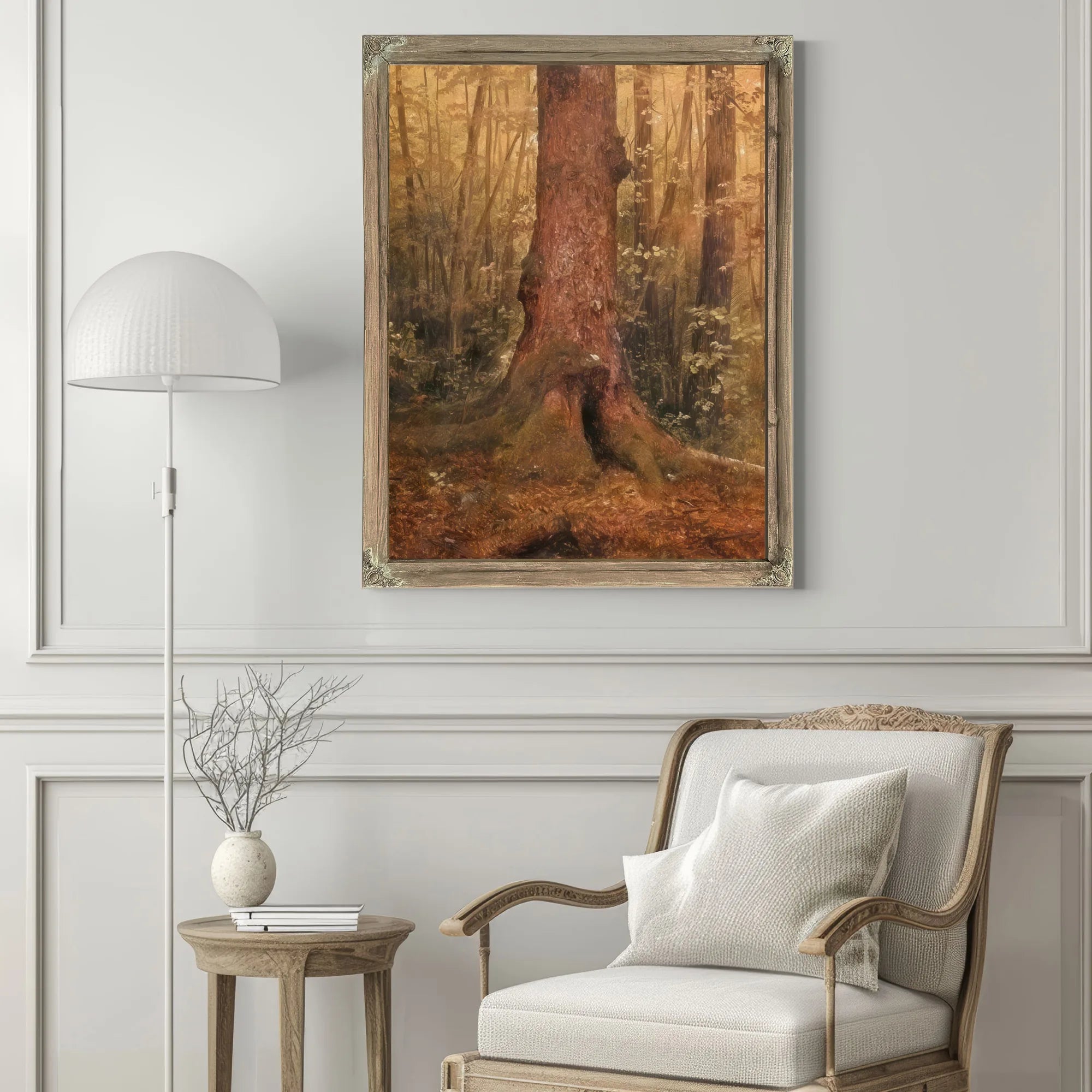 Probably Main Landscape In The Woods By Frederic Edwin Church Fine Art Print