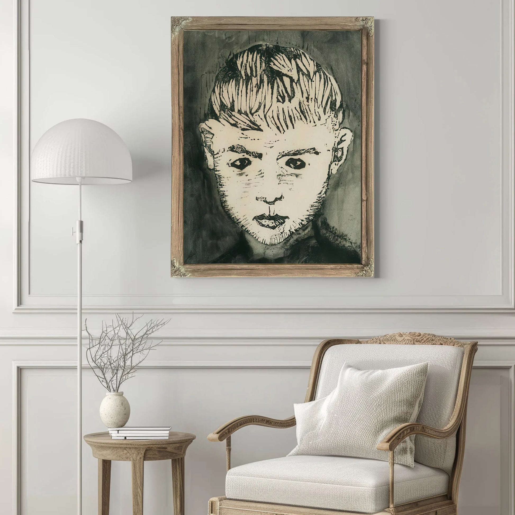 Boy's Head By Nicolai Astrup Fine Art Print