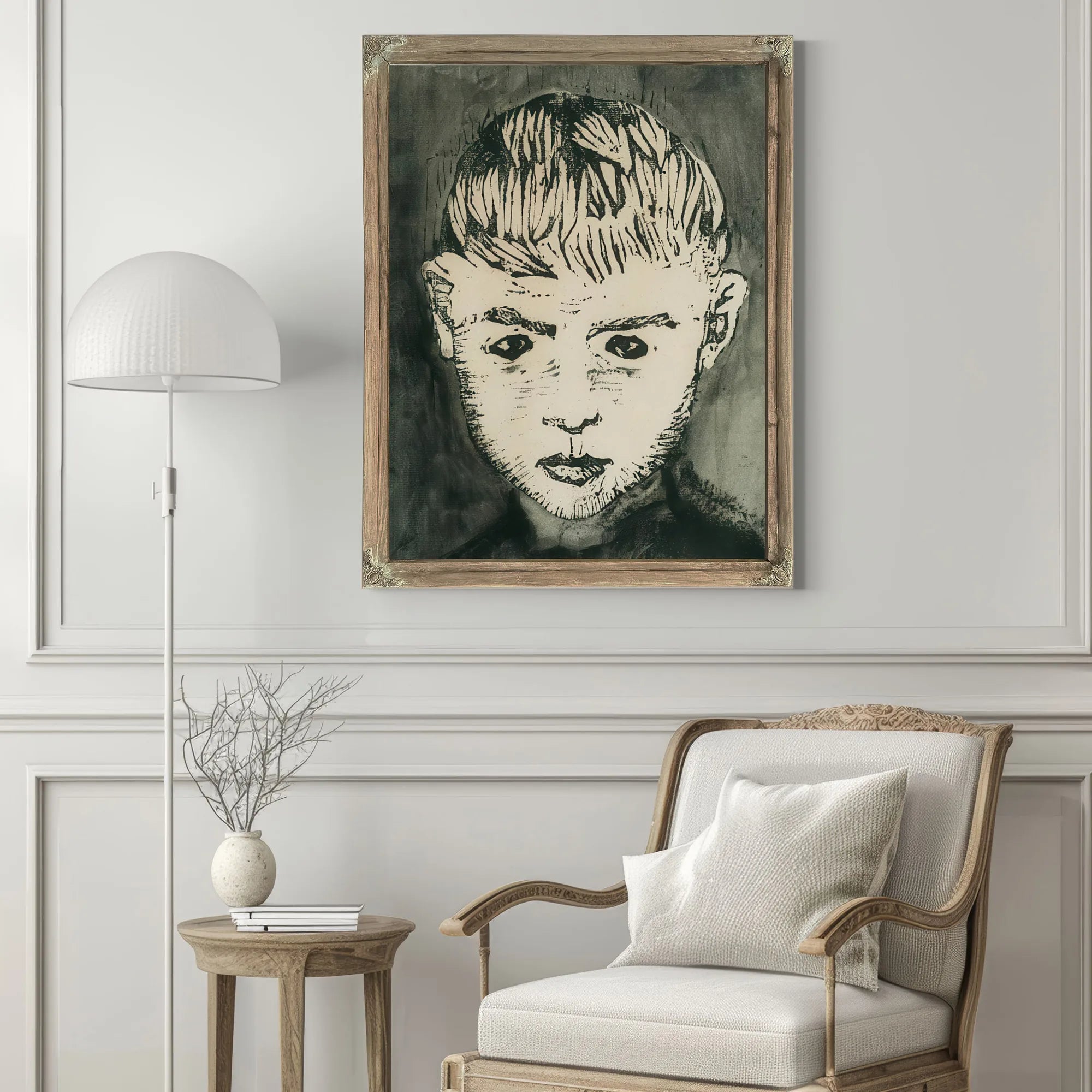 Boy's Head By Nicolai Astrup Fine Art Print