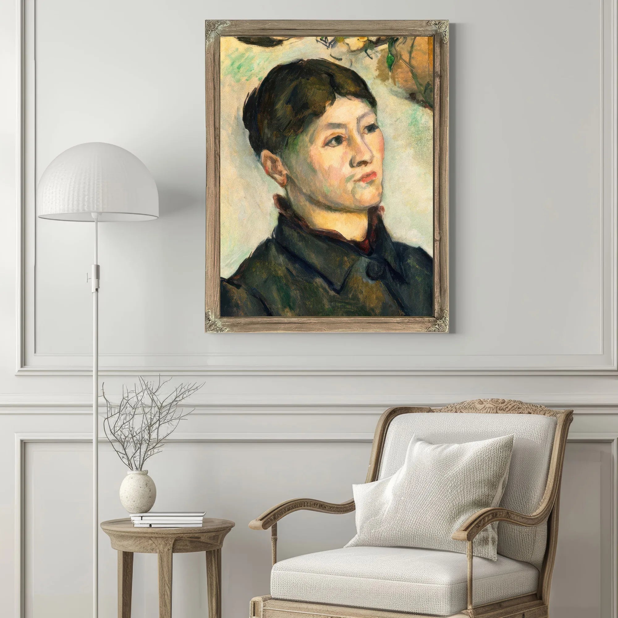 Madame Cezanne By Paul Cezanne Fine Art Print