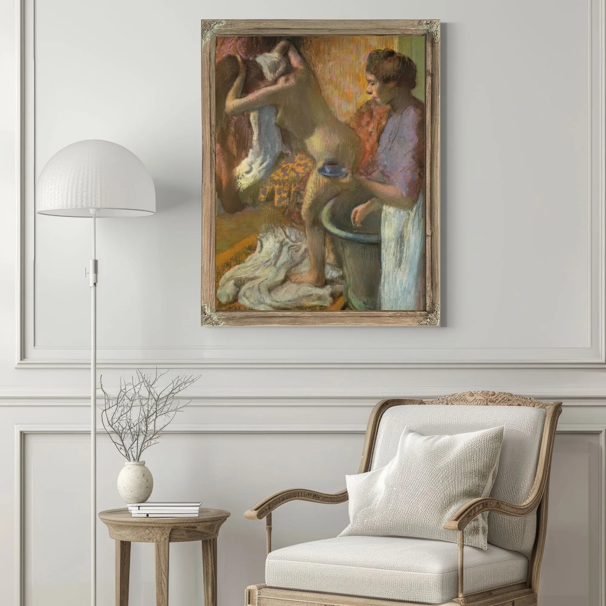 Breakfast After The Bath By Edgar Degas Fine Art Print