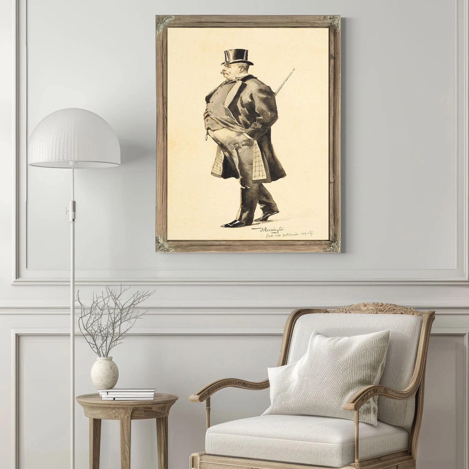 An East Side Politician by Frederic Remington