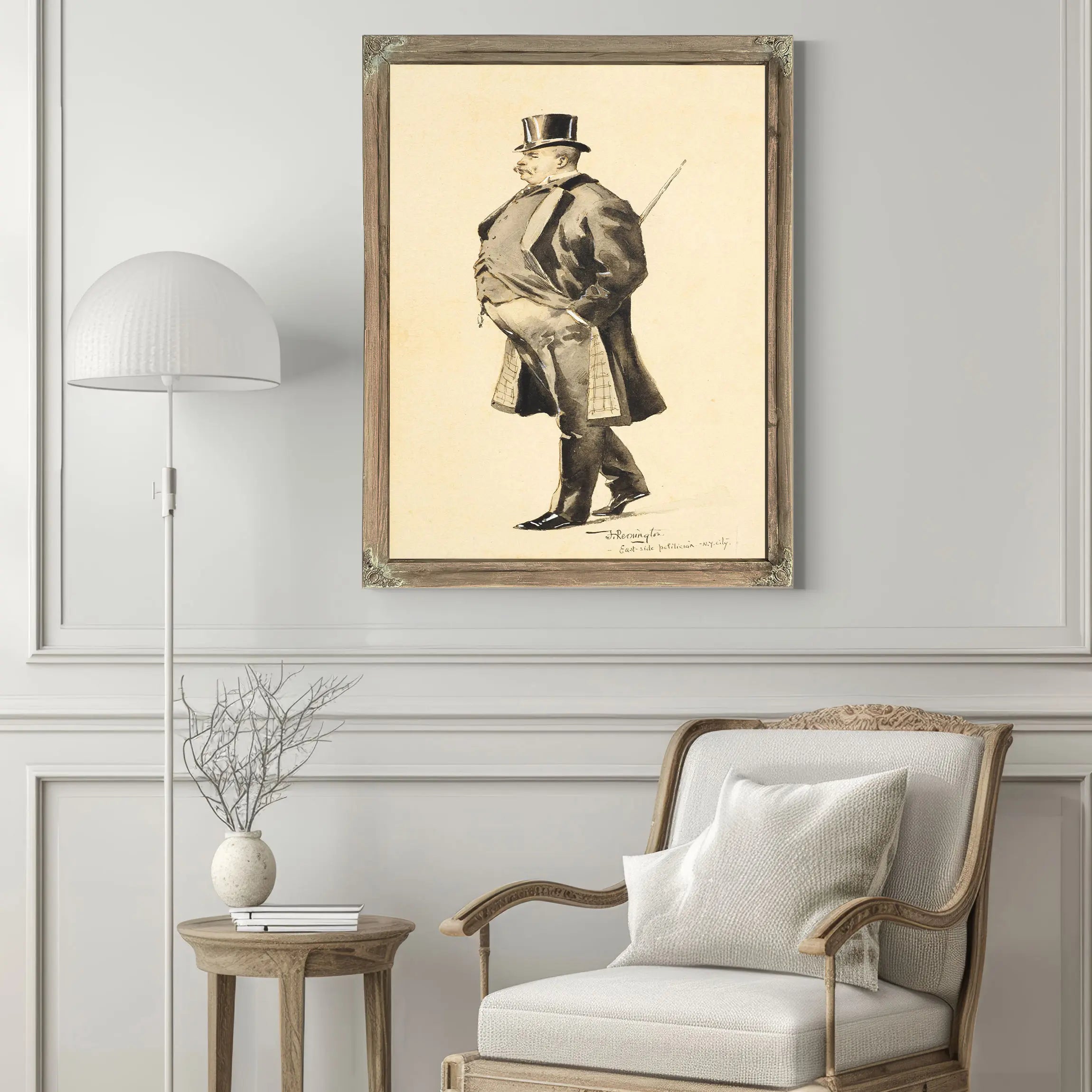 An East Side Politician by Frederic Remington
