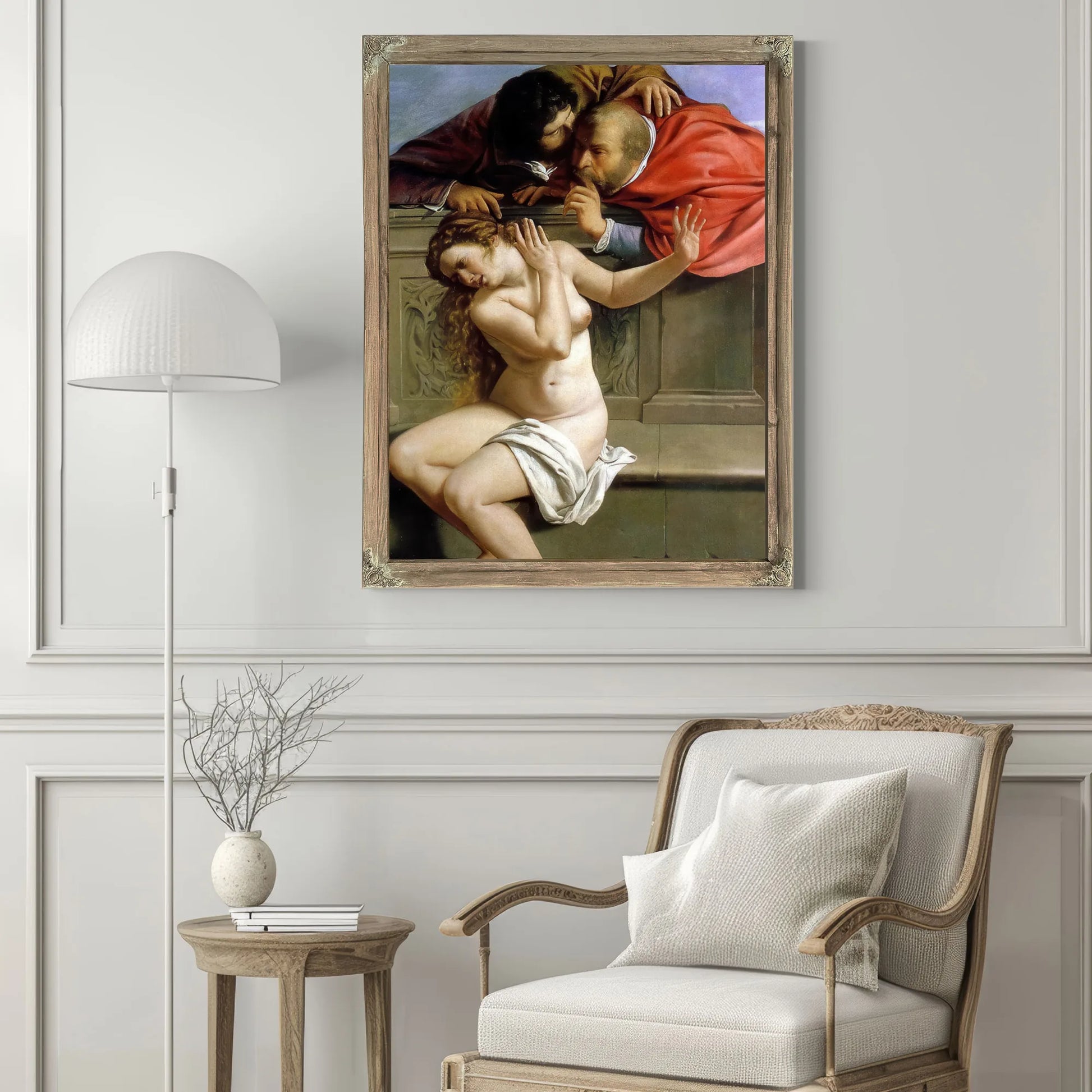 Susanna And The Elders 1610 By Artemisia Gentileschi Fine Art Print
